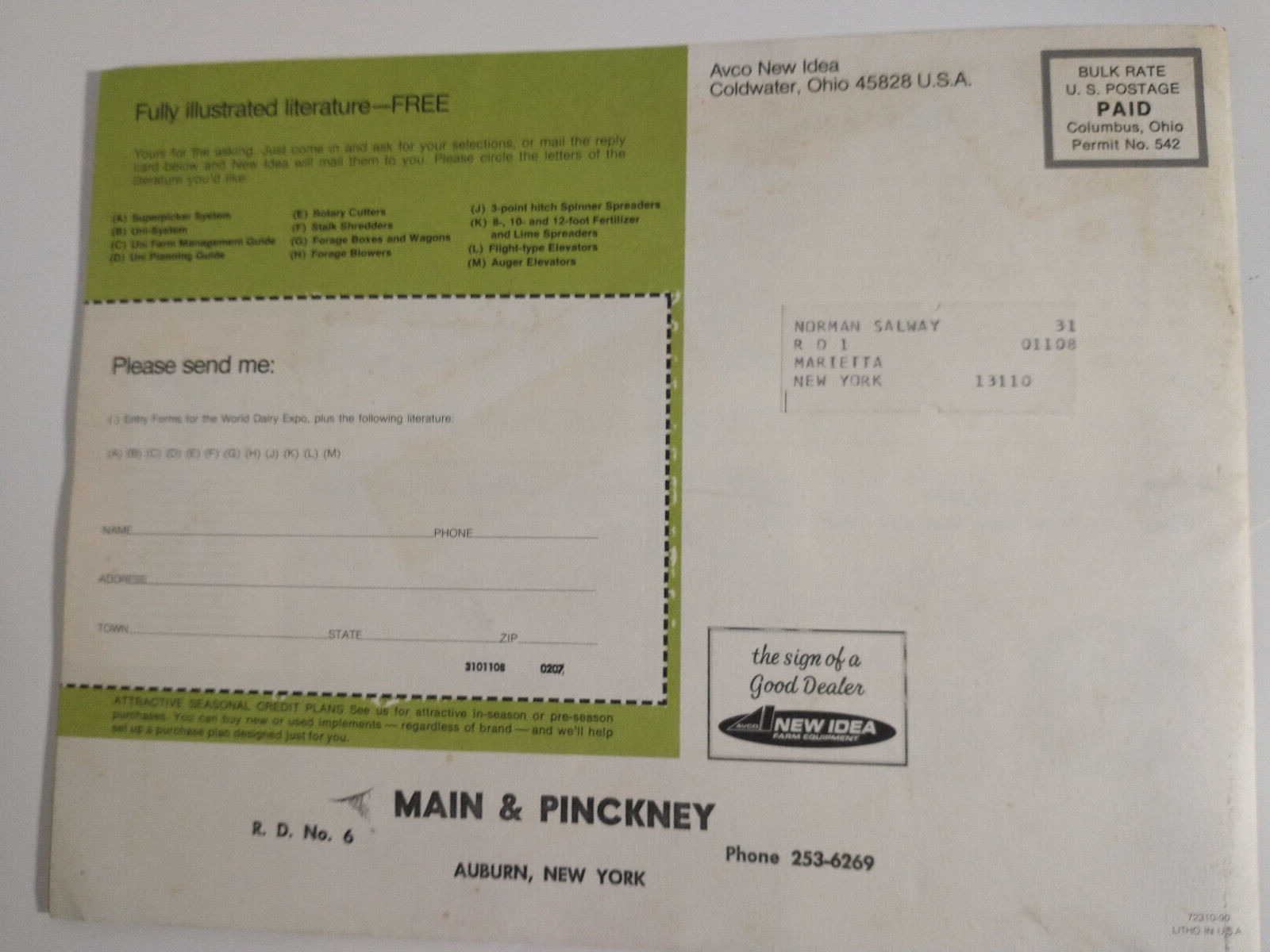 New Idea 1972 MACHINES Corn Heads Brochure 20 PAGE