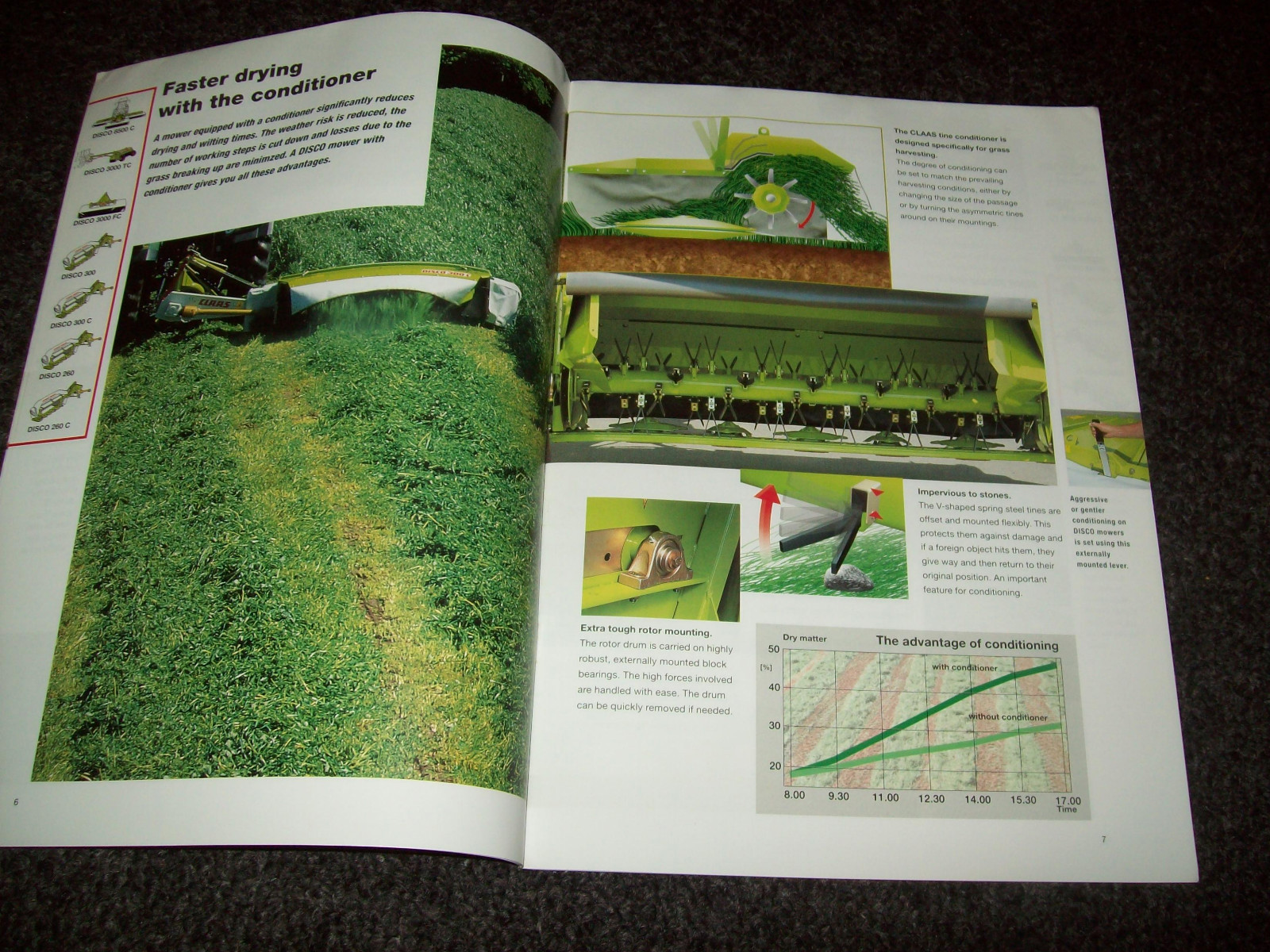 CLAAS 260 300 3000 8500 DISC MOWERS BROCHURE ADVERTISING LITERATURE