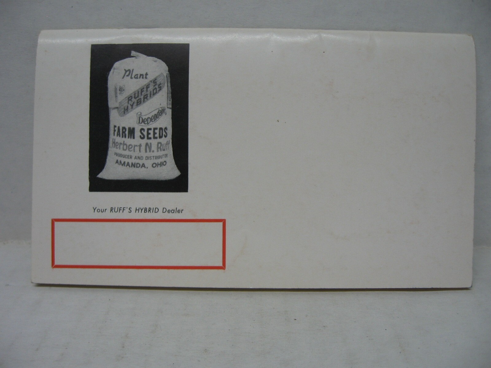 Vintage Ruff’s Hybrids Farm Seeds Note Book Amanda OH