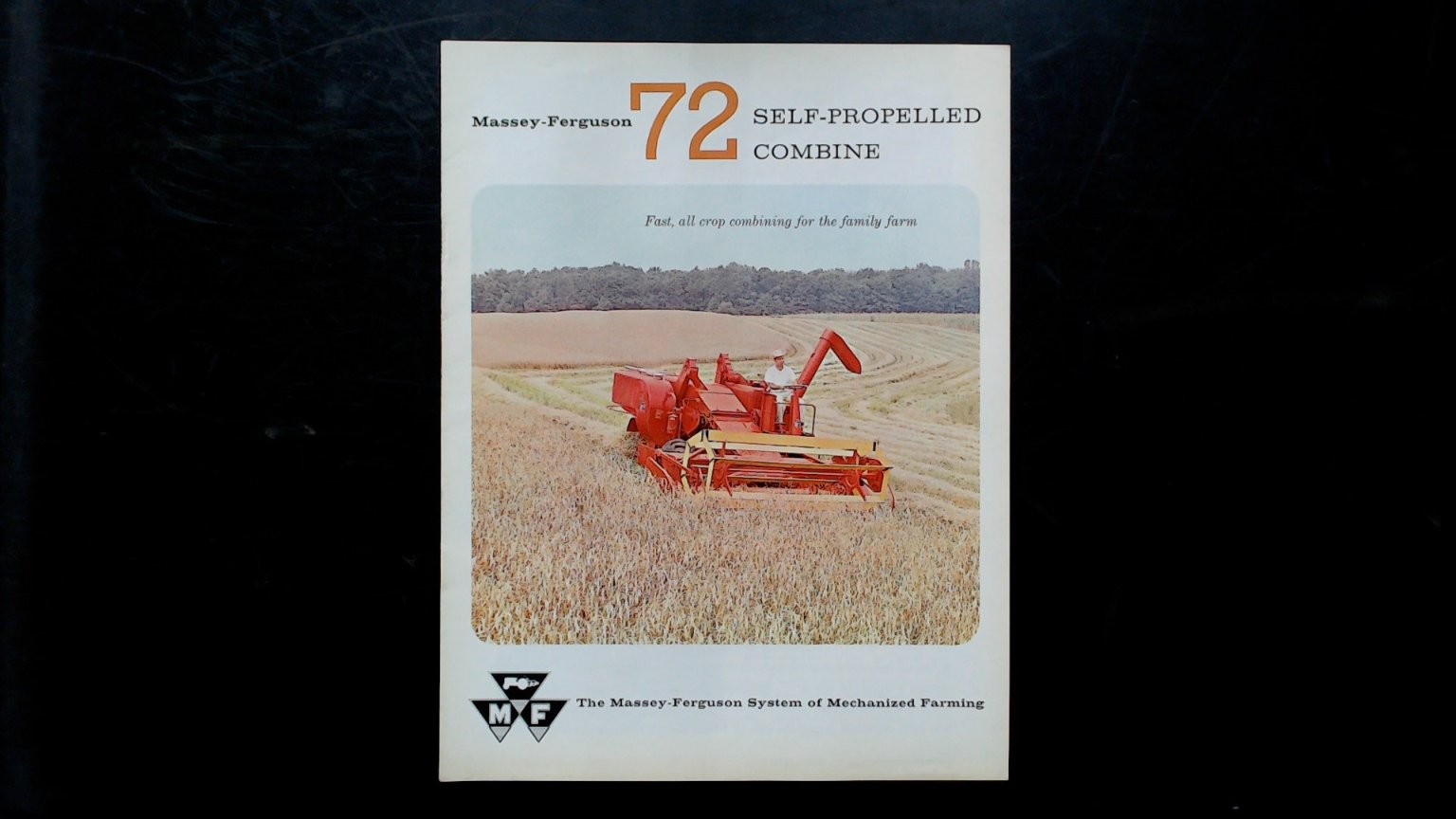 Massey-Ferguson 72 Self-Propelled Combine Brochure Vintage Agriculture