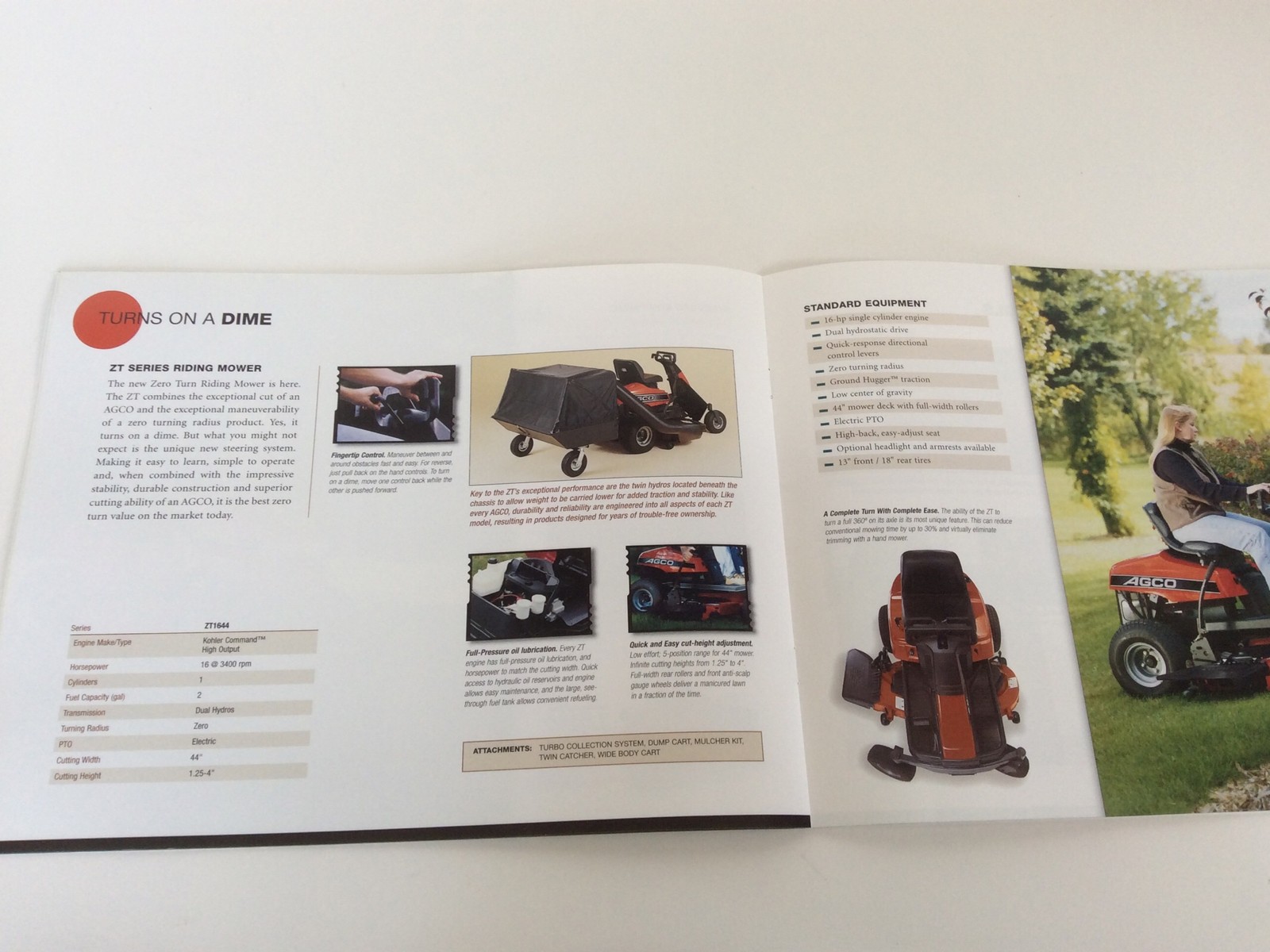 AGCO 2002 Lawn Garden Tractor 2025H 2023H Brochure Great Shape
