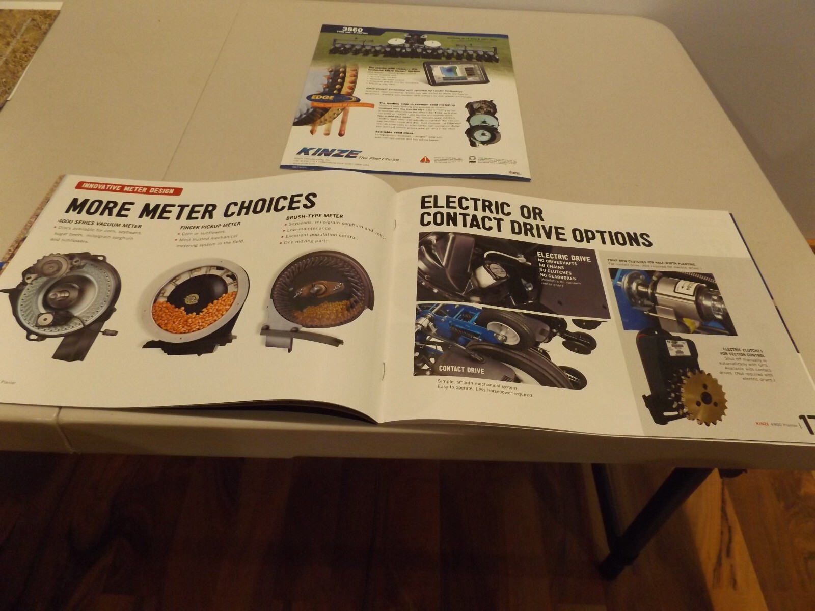 2-pc. KINZE 4900 & 3660 TWIN-LINE PLANTERS , LIT # TA 1.16.14/5K, 3660