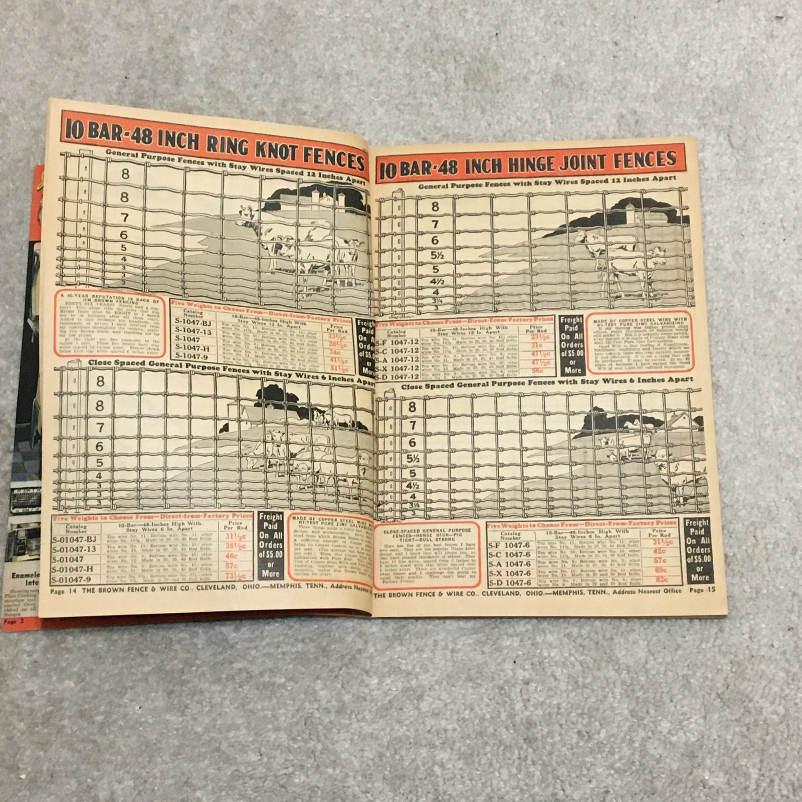 Vntg 1935 Jim Brown’s Bargain Book Catalog, Tools Fence Heater Range Paint Roof
