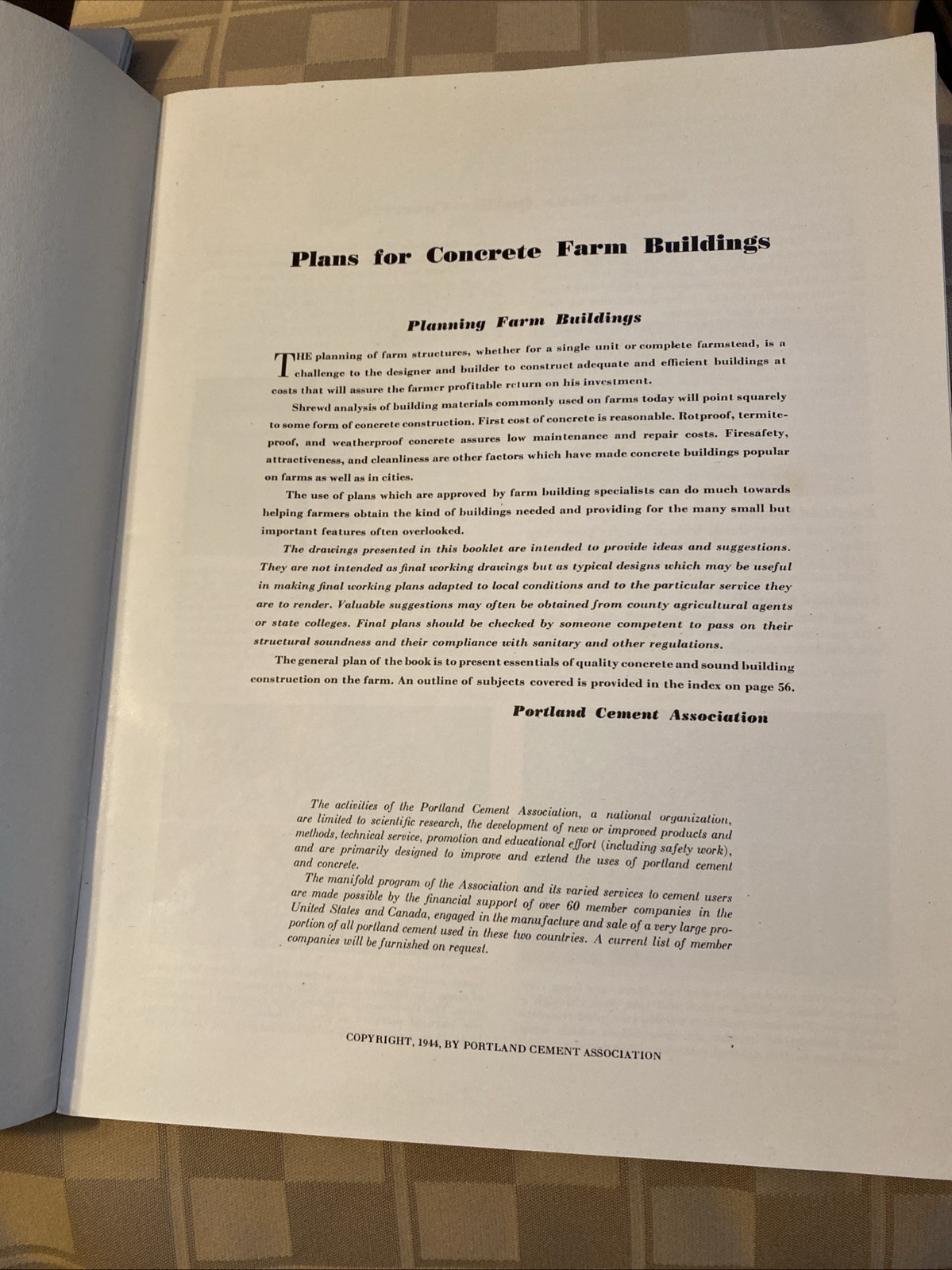 Vintage Farming Using Concrete Booklets Lot
