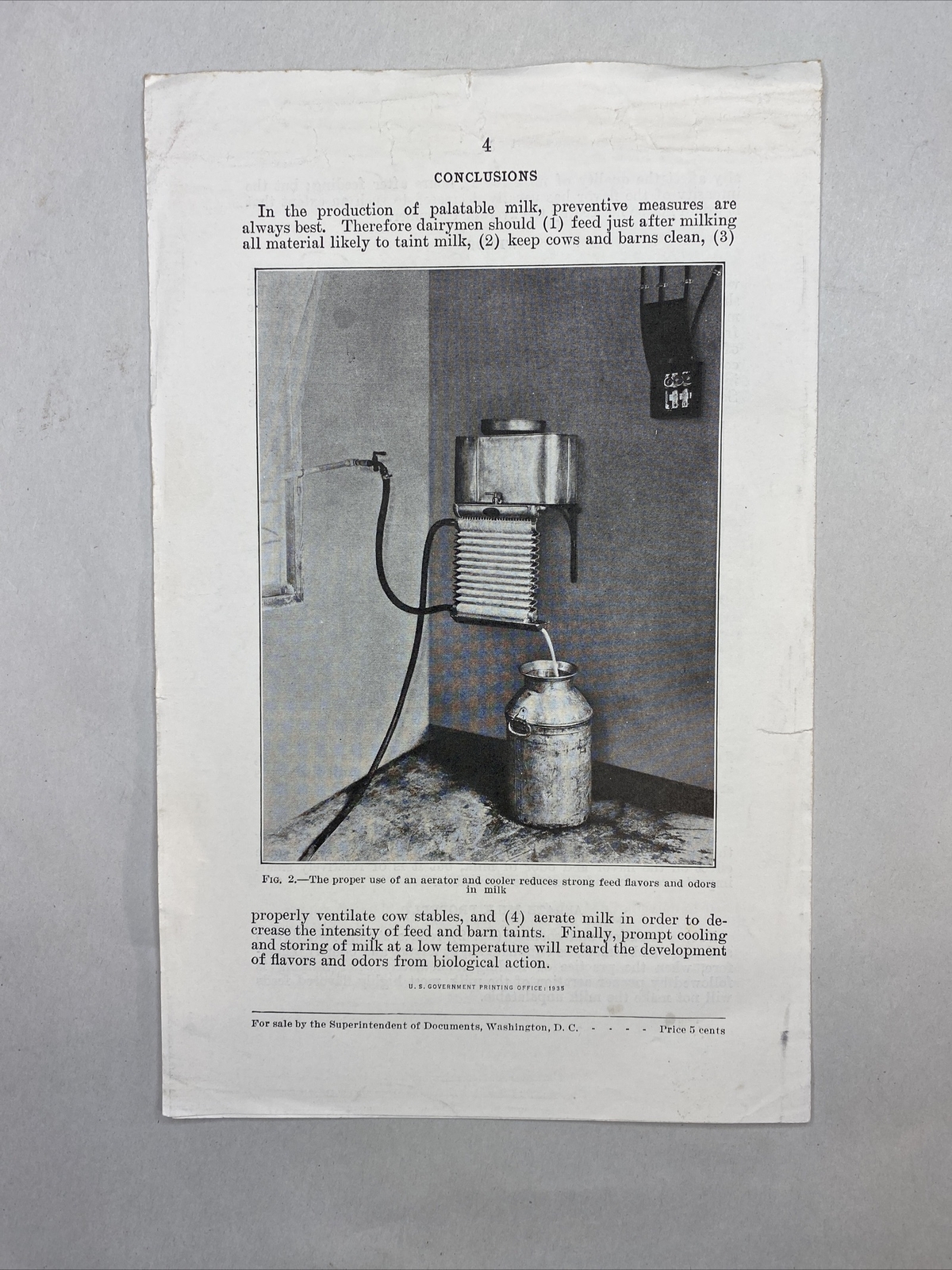 1935 USDA Farmers’ Bulletin No. 25 Preventing feed flavors in odors in milk