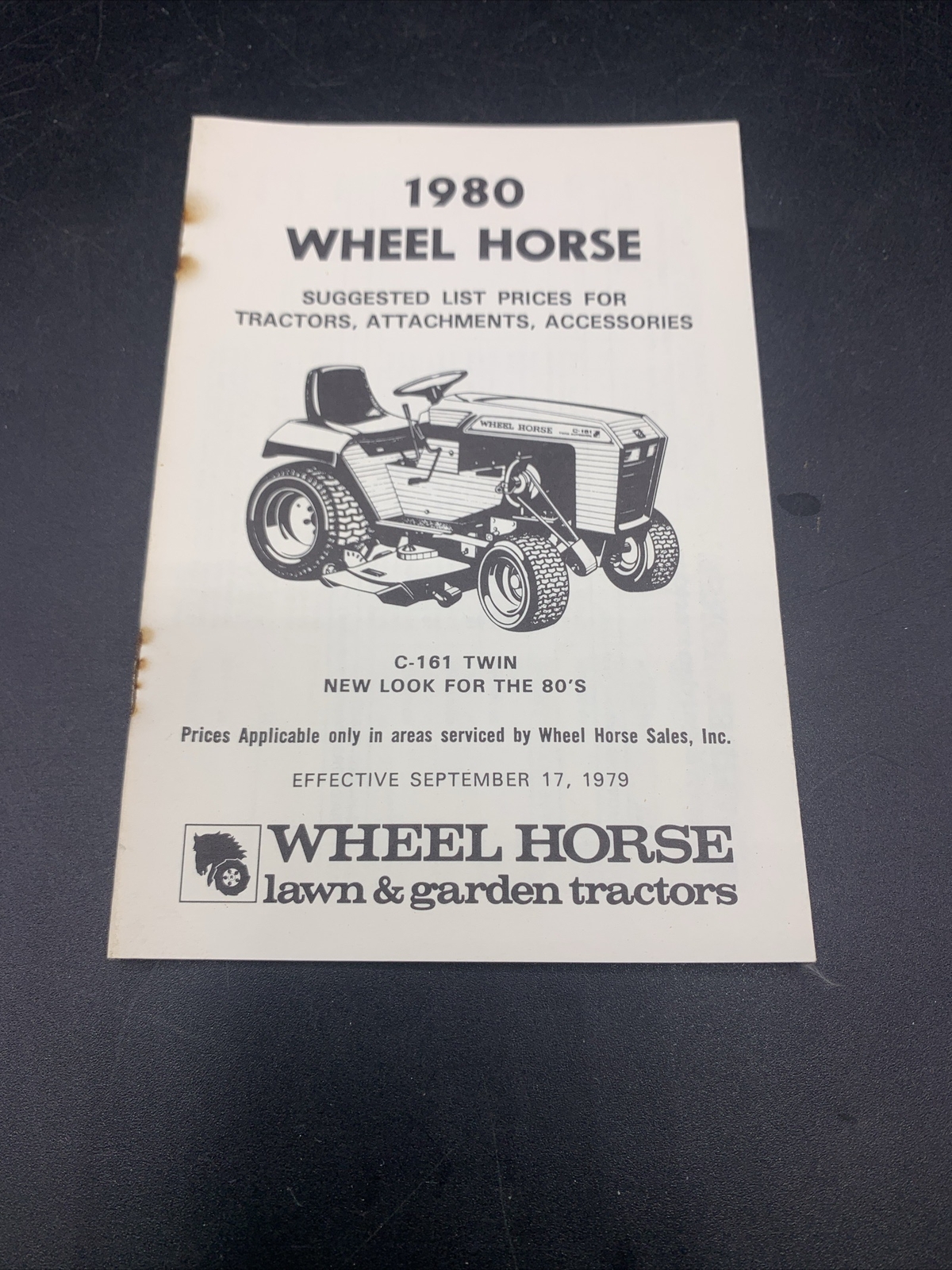 Lot of 6 Original NOS Wheel Horse Lawn & Garden Tractor Brochures-1980 thru 1984