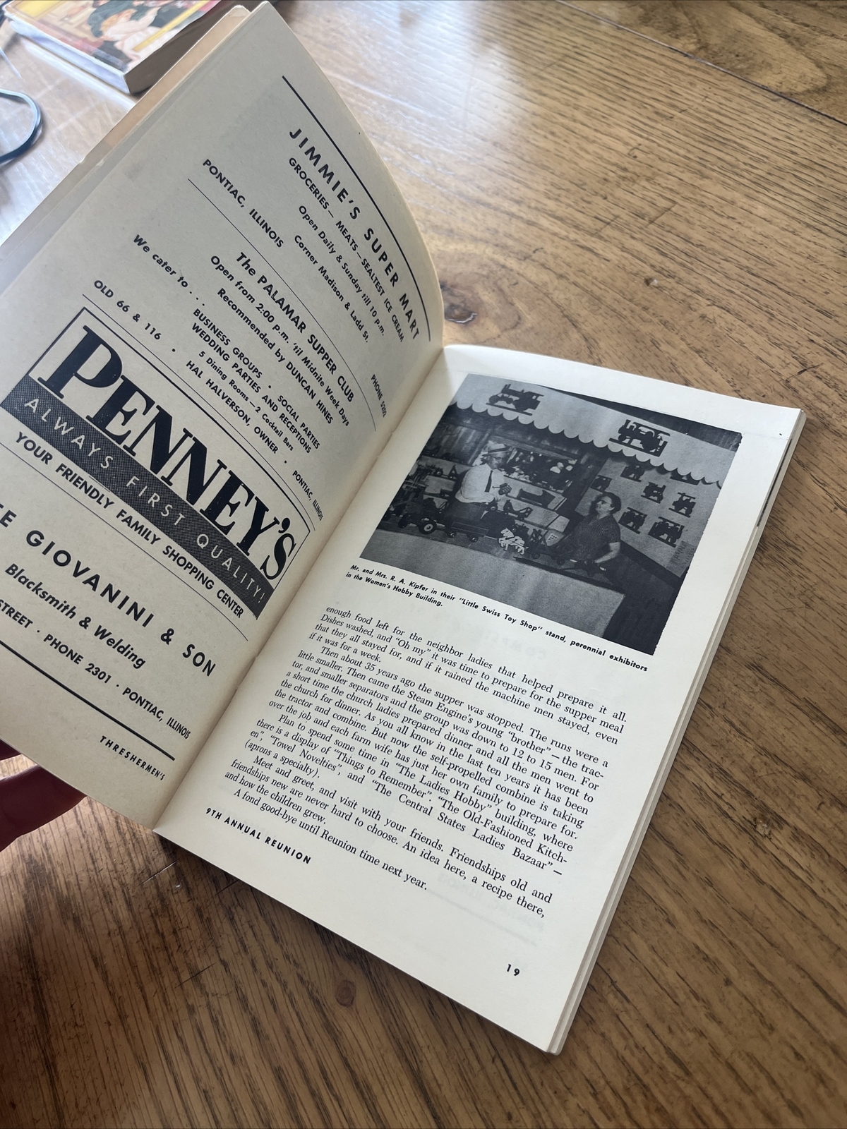 1957 Threshermen’s Reunion Brochure Program Old Pontiac IL Advertising