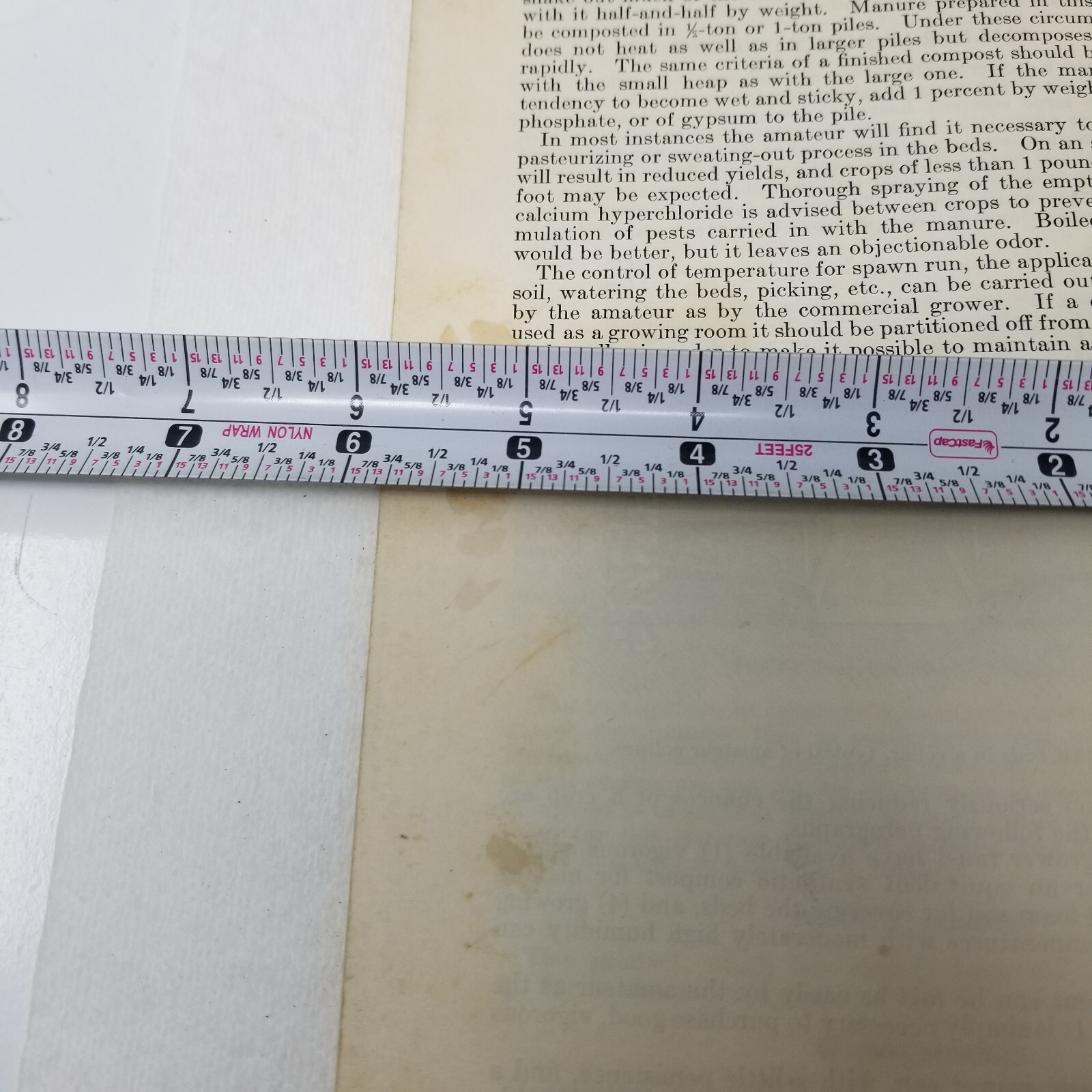 Mushroom Growing 1941 Farmers’ Bulletin Booklet 1875 USDA Photos Charts