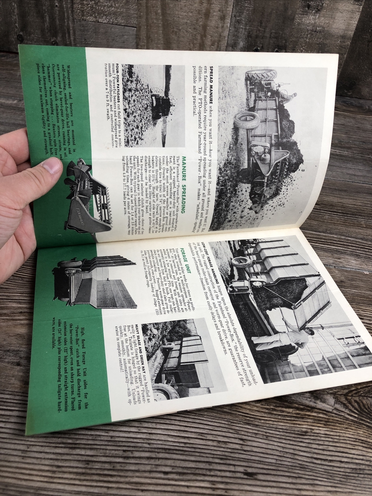 The Farmhand Company 4-Ton Power Box Farming Advertising Brochure Pamphlet