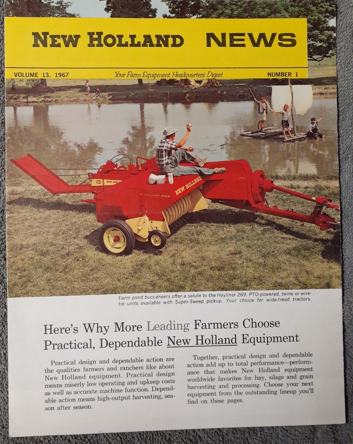 New Holland News 1967, and Buchanan Farm Equipment News 1964-Lot of 2