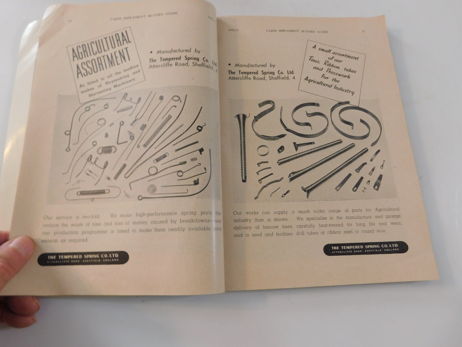 1950 FARM IMPLEMENT BUYER’S GUIDE AGRICULTURAL MOWERS RAKES SWATHERS CORN DRILL