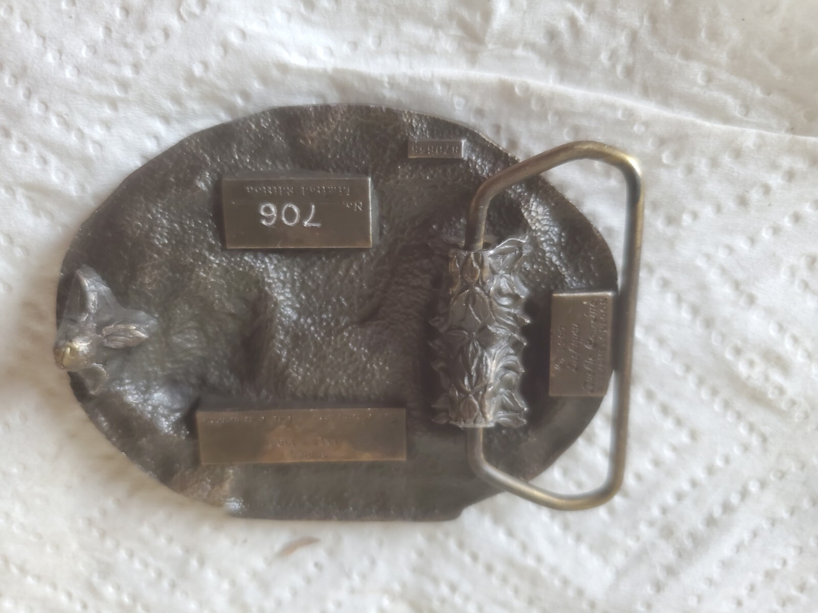 Metal Belt Buckle TISCO 51 Years Tractor Implement Supply Company #1