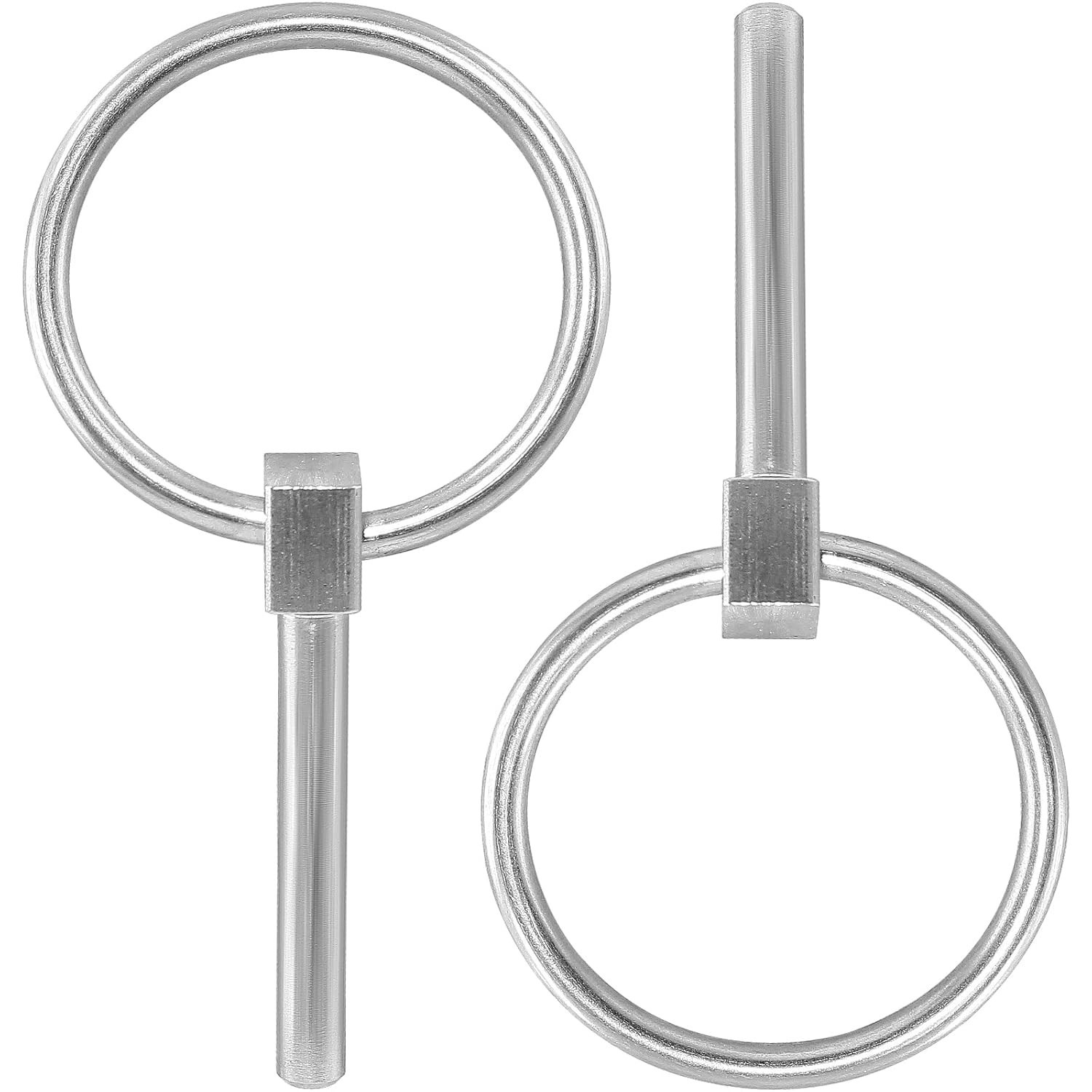 2 Pcs Heavy Duty Lynch Pin, Stainless Steel 3/16″ X 1-1/4″ Linch Pin with Ring f