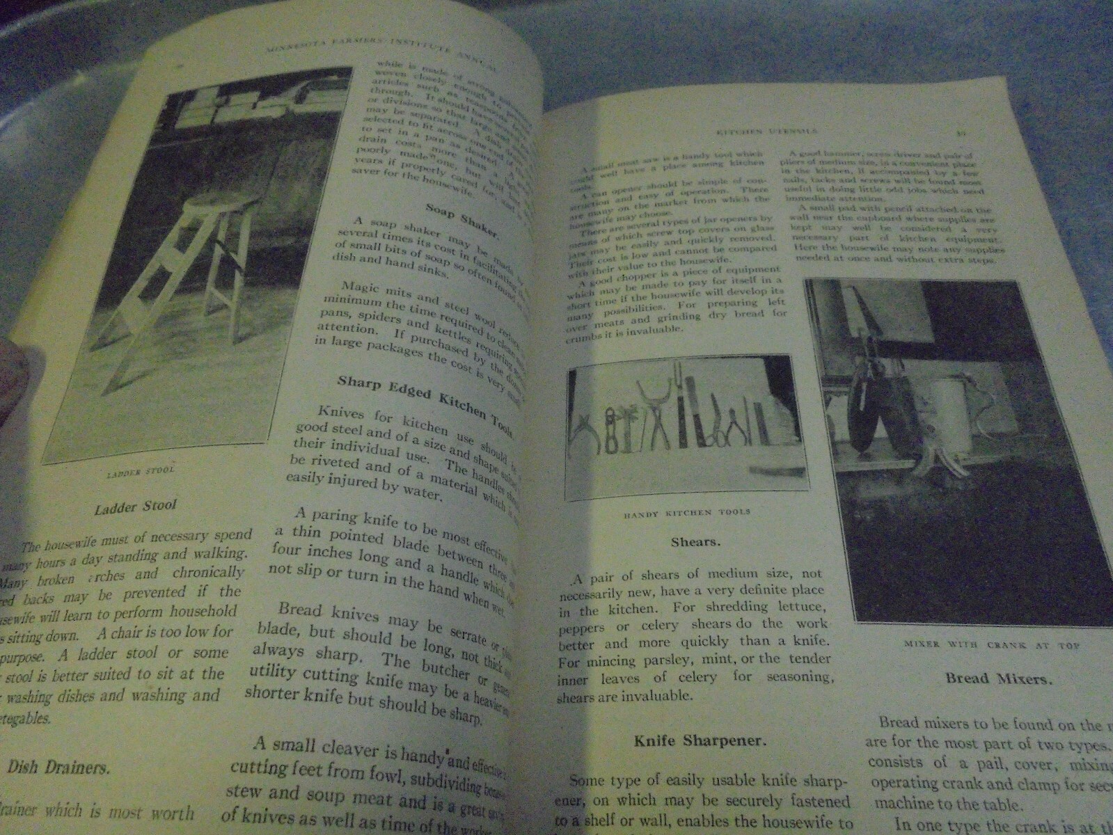 Vintage 1921 Minnesota Farmers Institute Annual