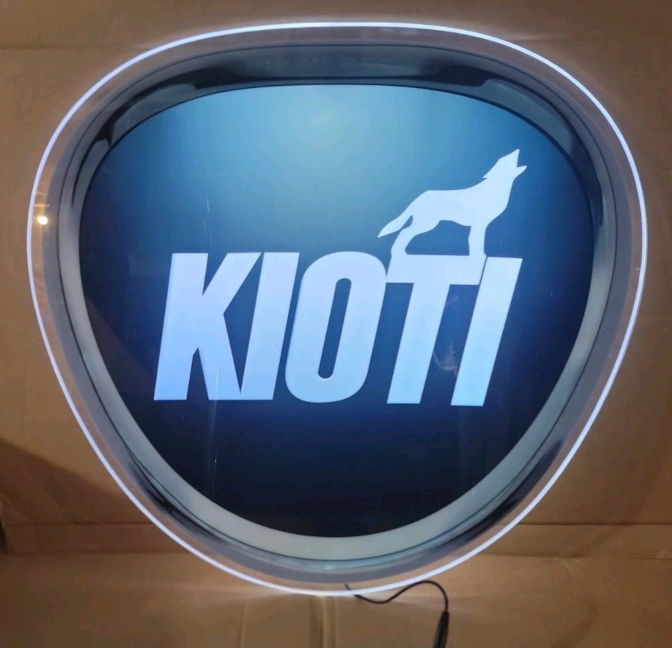 KIOTI Tractors 22″ Lighted Display Sign Kioti TESTED & WORKING