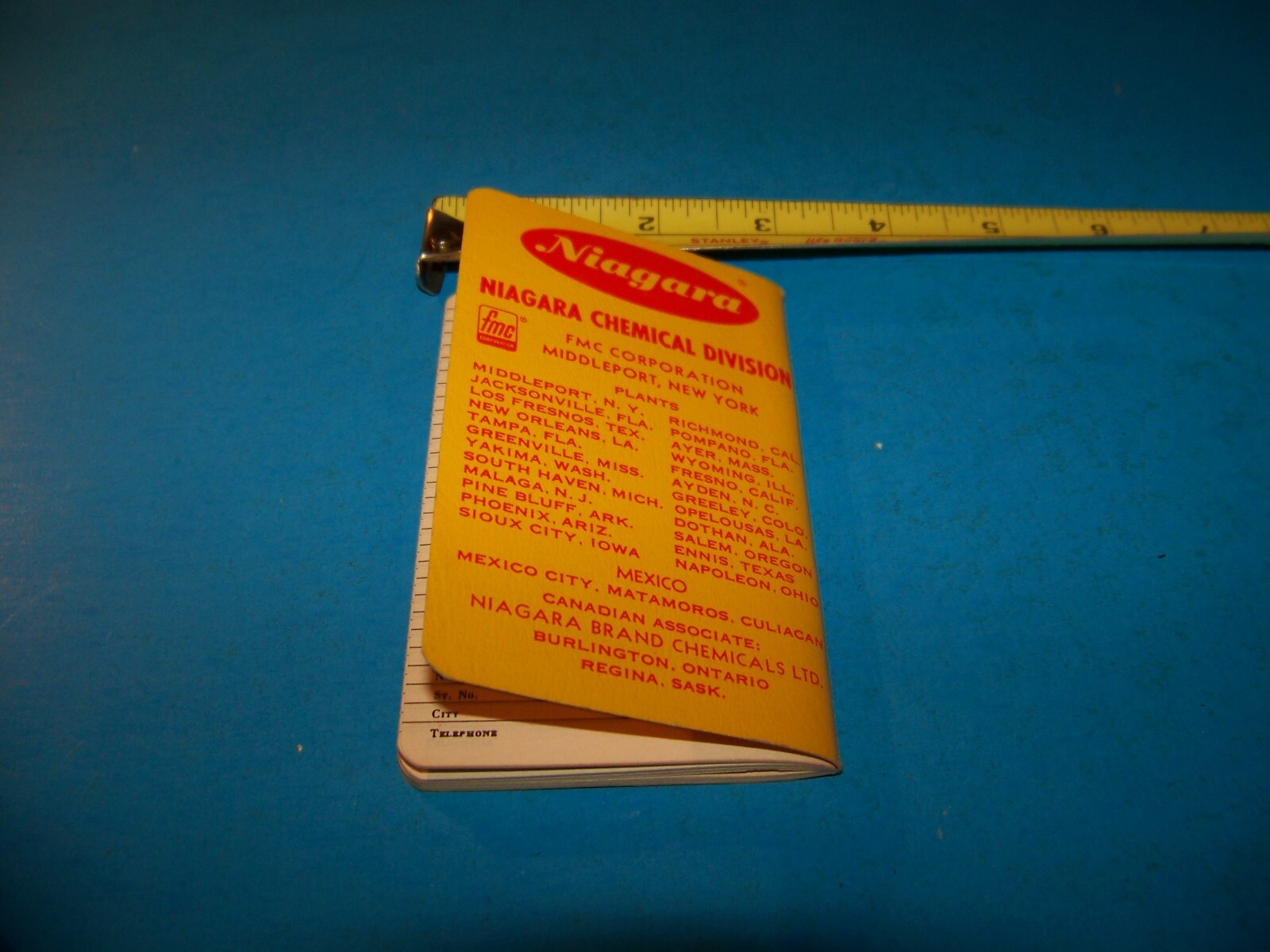 Niagara Brand Farmers “Daily Reminder” Memo Booklet Vintage 1966
