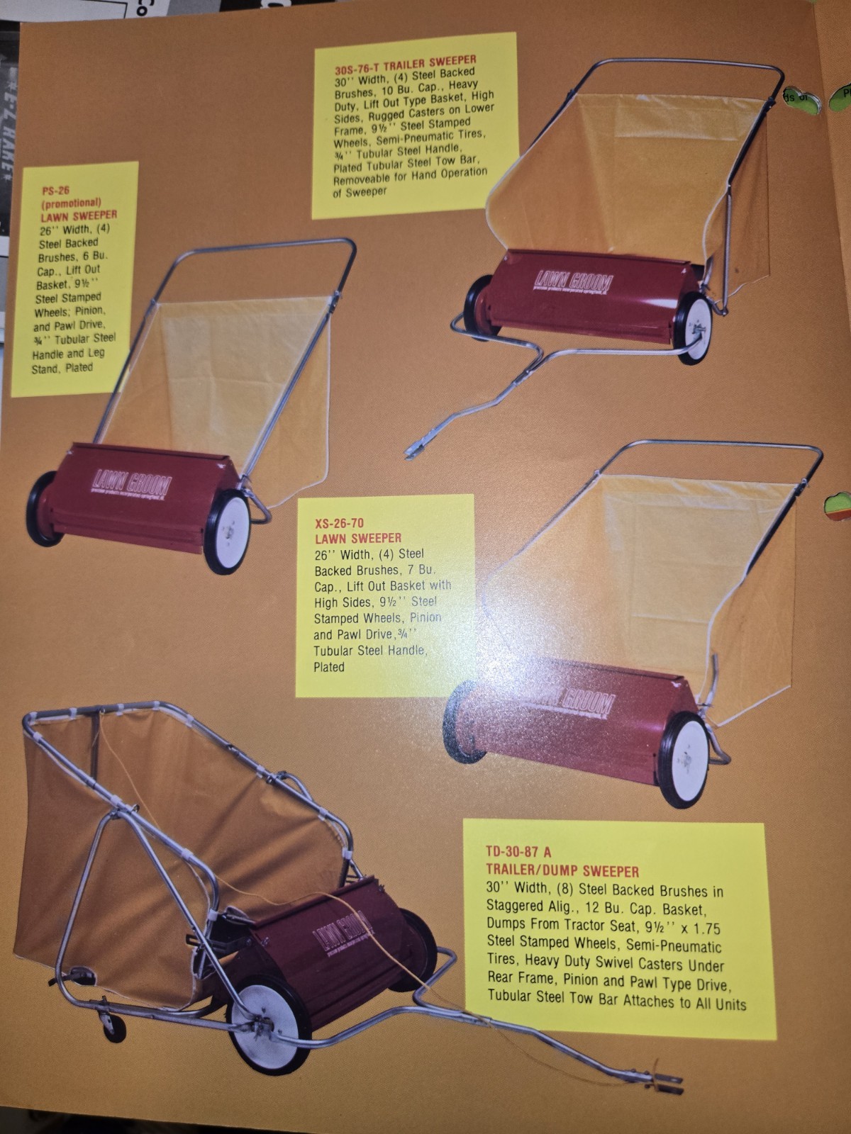 PRECISION PRODUCTS “THE GREEN KEEPERS” SPREADERS AND SWEEPERS BROCHURES