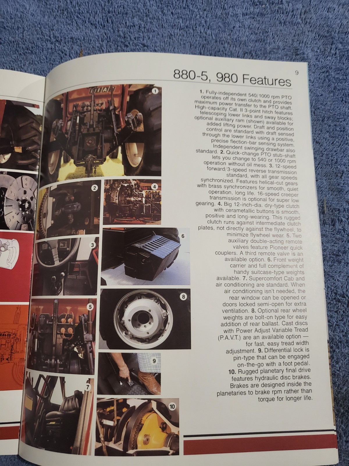 Vintage 1982 Fiat Hesston 80 Series 580-980 Tractors 50-90 PTO HP Sales BROCHURE
