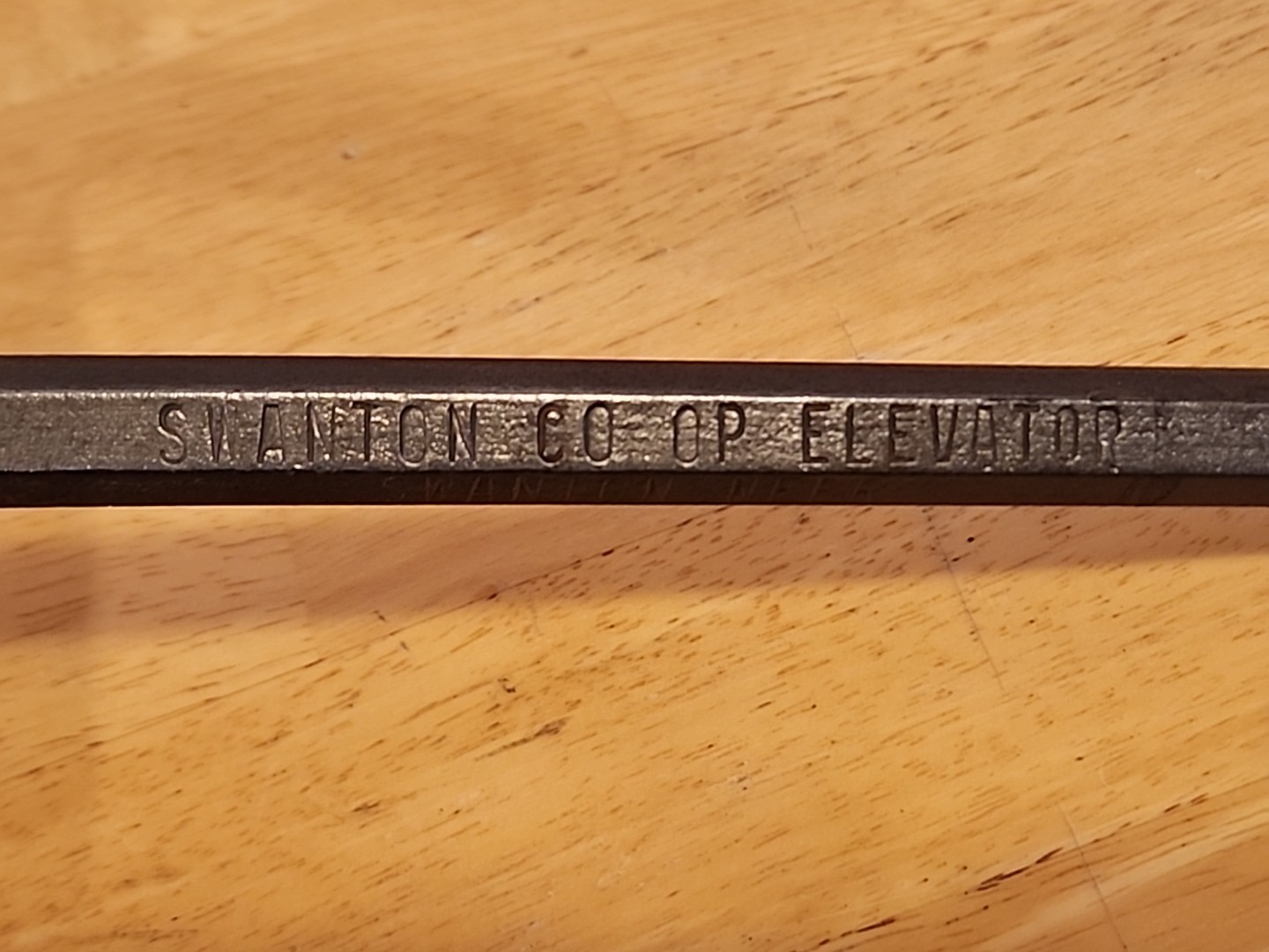 Swanton NE Nebraska Coop Elevator Advertising 12″ Pry Bar Crow Bar