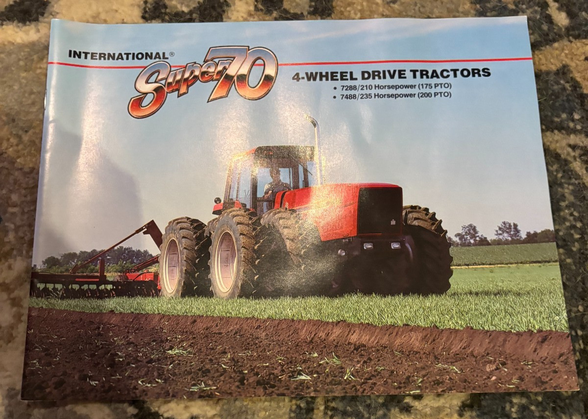 International Harvester 7288 7488 Tractor For 1984 Brochure FCCA25