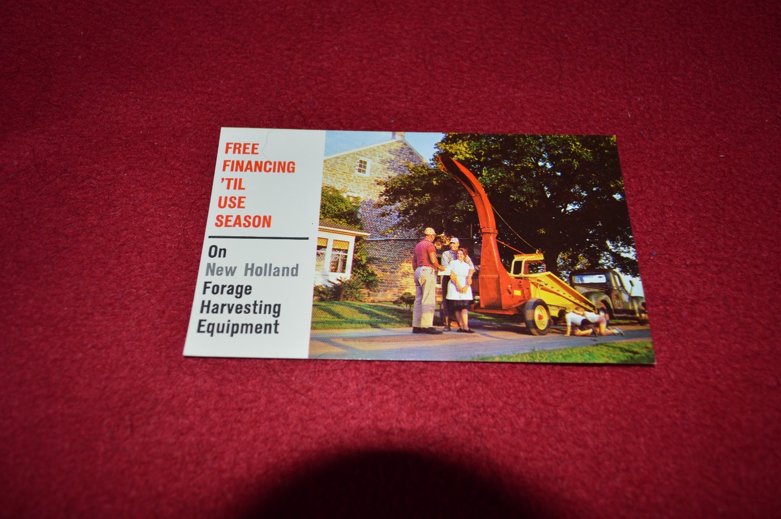 New Holland Forage Harvesting Equipment Dealer’s Post Card LCPA3