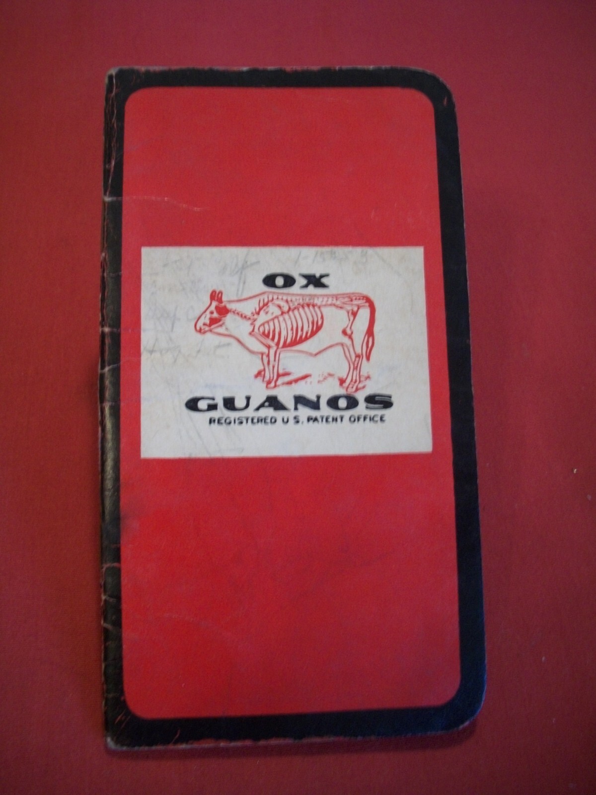 Collectable 1951-1952 Ox Guanos Fertilizers Memo Note Booklet