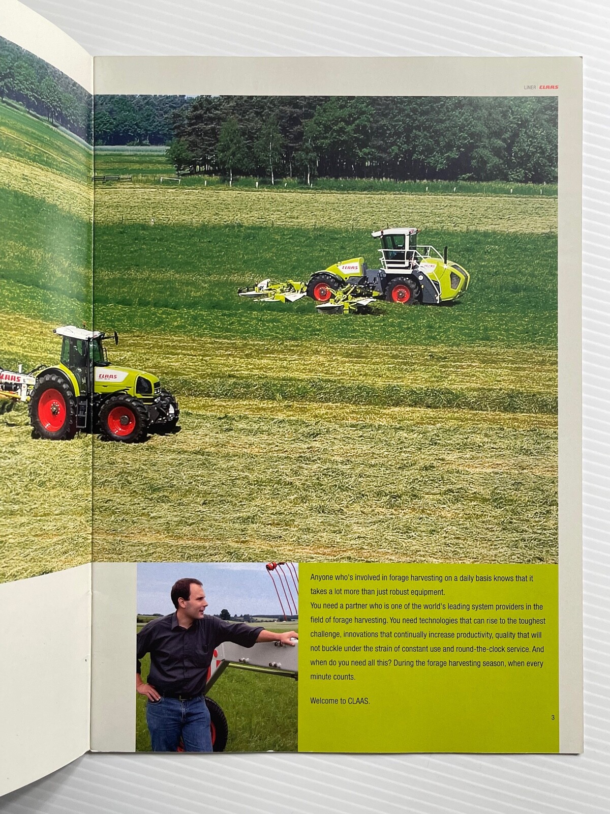 CLAAS Swathers Liner Rake – Sales Brochure *2006* (Showroom Sales Book)