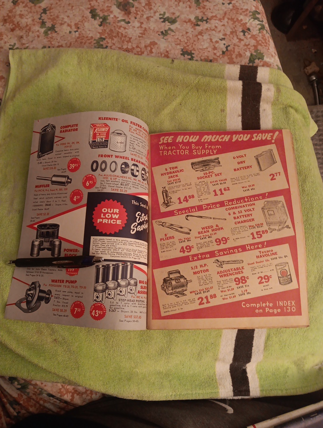 1961 Tractor SUPPLY COMPANY PART GUIDE Blue BOOK Agricultural Machinery Magazine