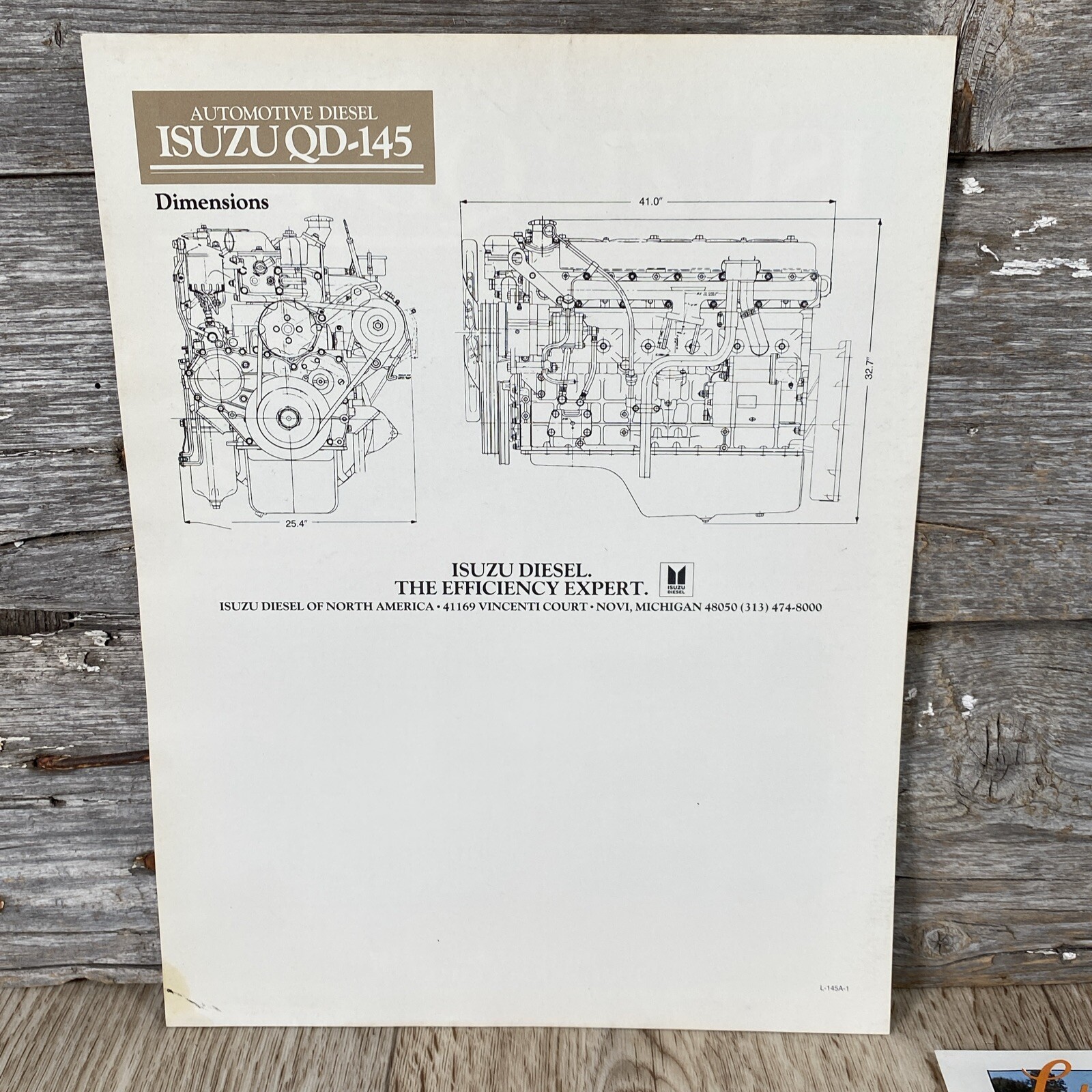 Farm Sales Brochure Lot 7 Paper Items Tarps, Auger, Trailer, Isuzu Diesel Motor