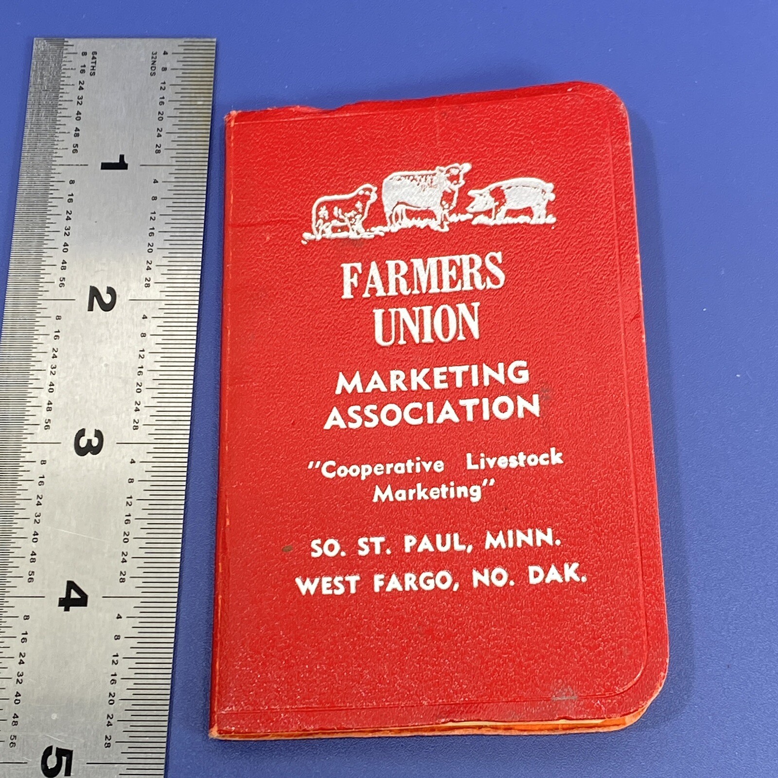 Vtg Farmers Union Marketing Association St Paul MN West Fargo ND Notebook Pad