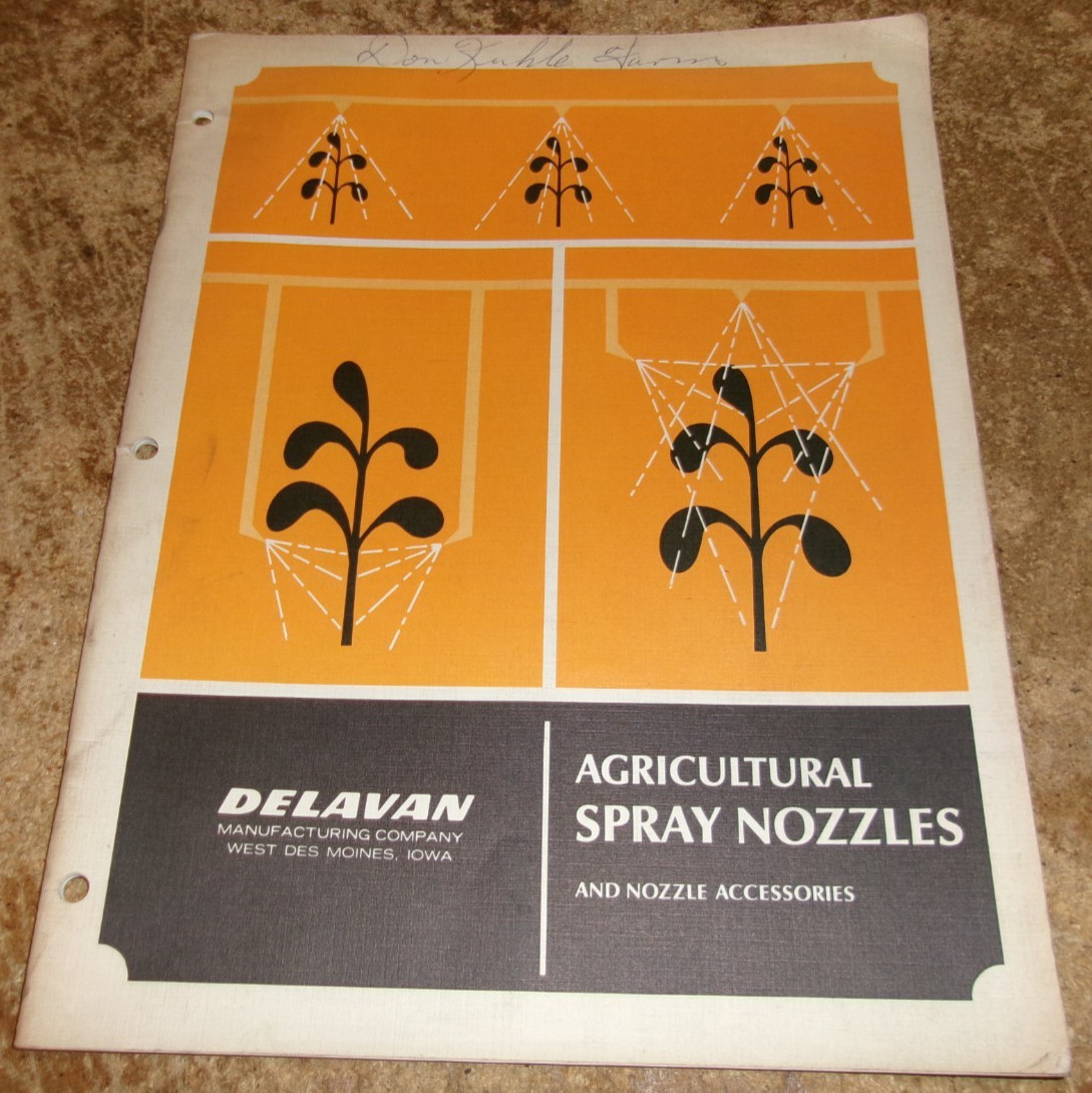 1969 delavan ag spray nozzles catalog very good shape used