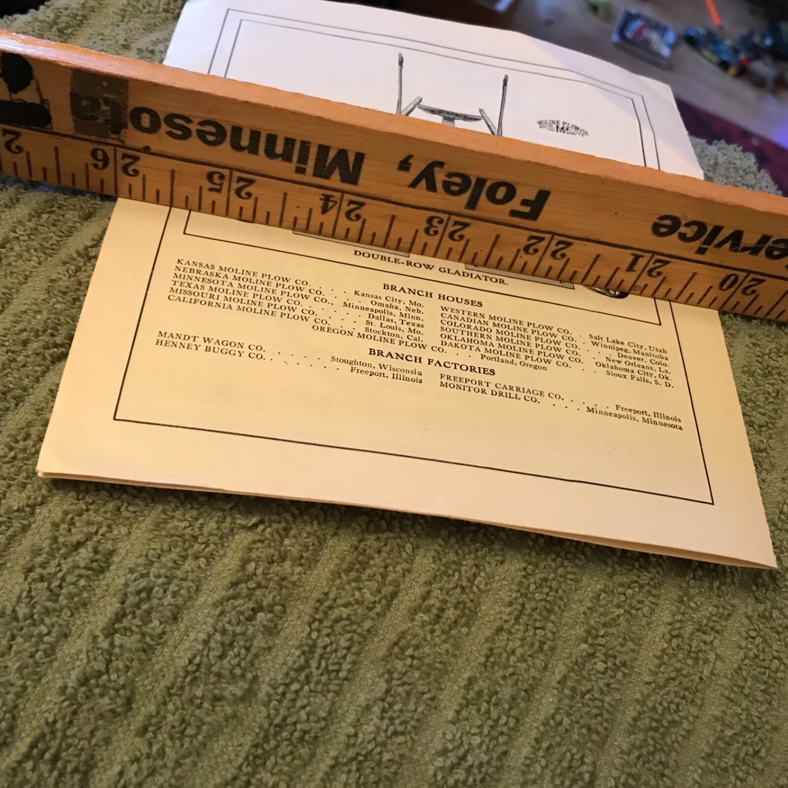 Original MOLINE TRACTOR Plow Gladiator Stalk Cutter m