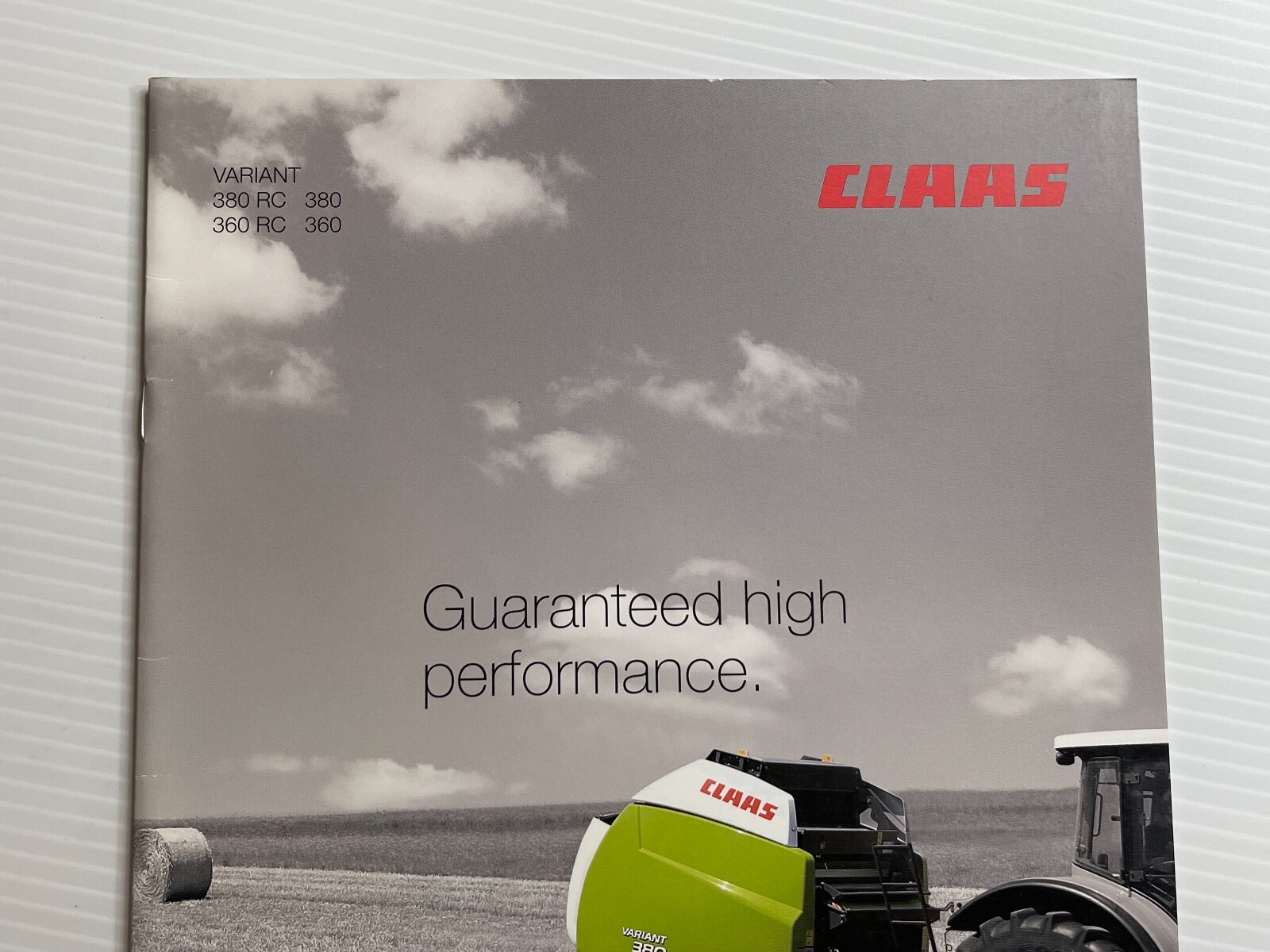 CLAAS Variant 380 / 360 RC Balers Sales Brochure *2010* (Showroom Sales Book)