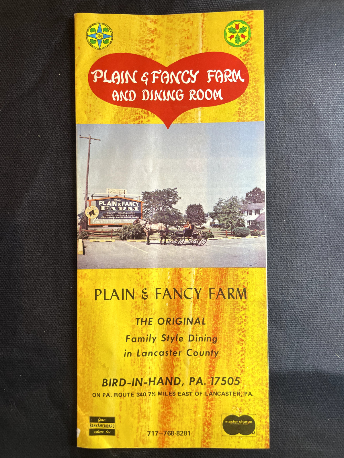 Vintage 1970’s Brochure Plain and Fancy Farm Pennsilvania Collectible Booklet
