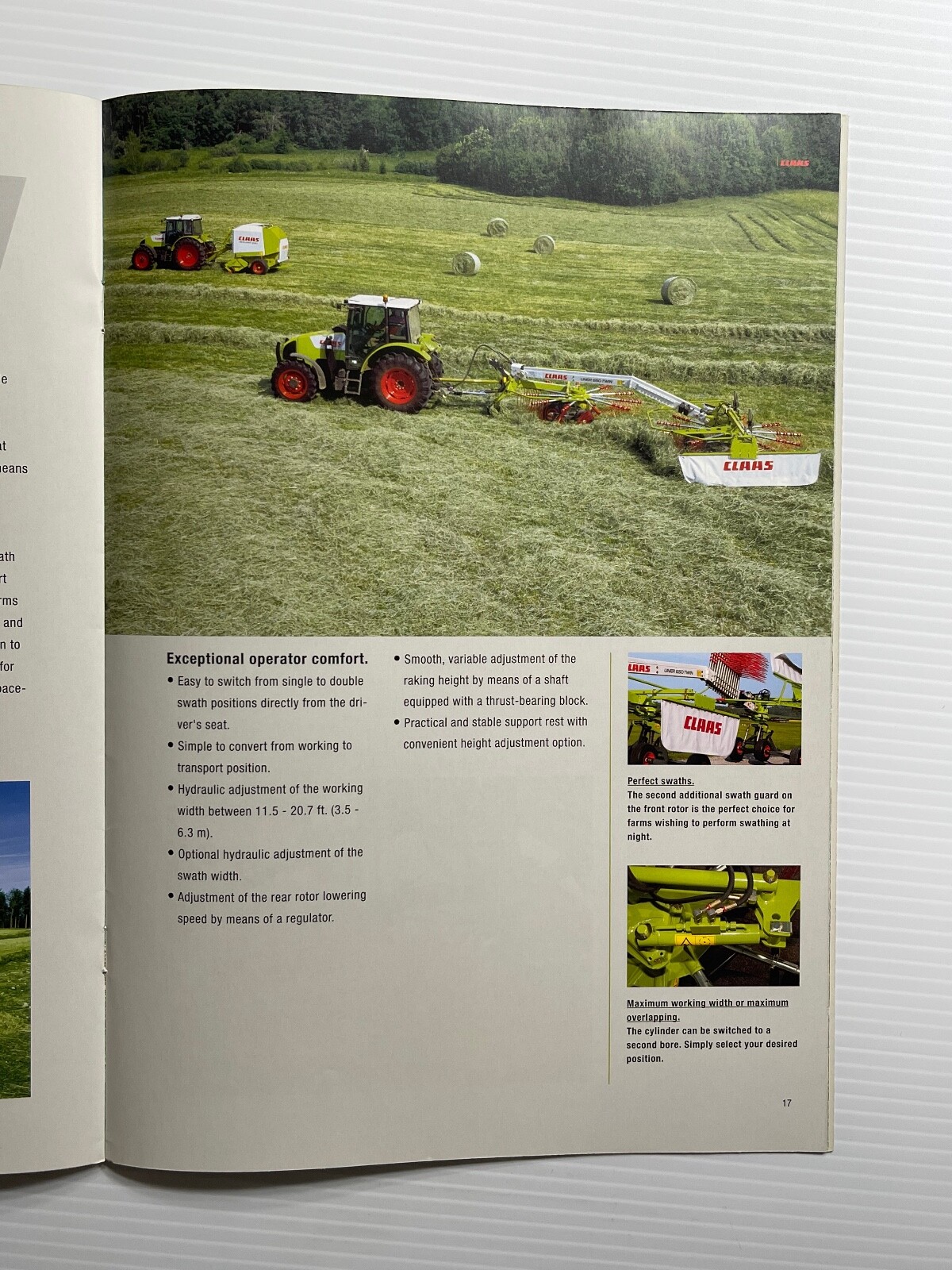 CLAAS Swathers Liner Rake – Sales Brochure *2006* (Showroom Sales Book)