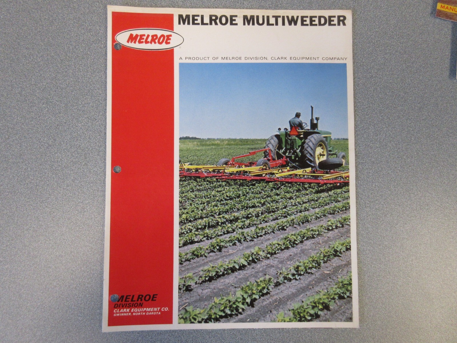 Melroe Multiweeder Brochure 4 Pages Good Condition