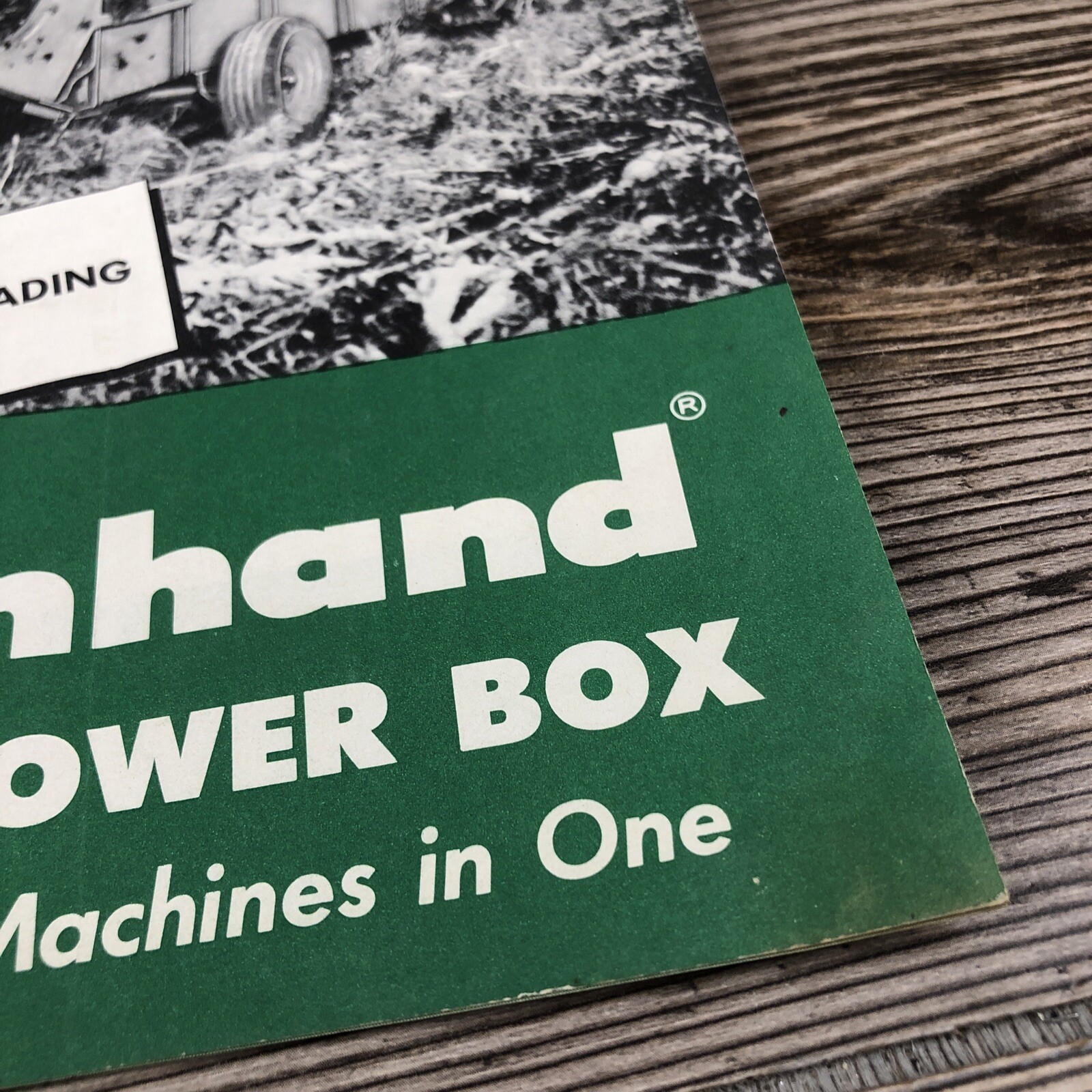 The Farmhand Company 4-Ton Power Box Farming Advertising Brochure Pamphlet