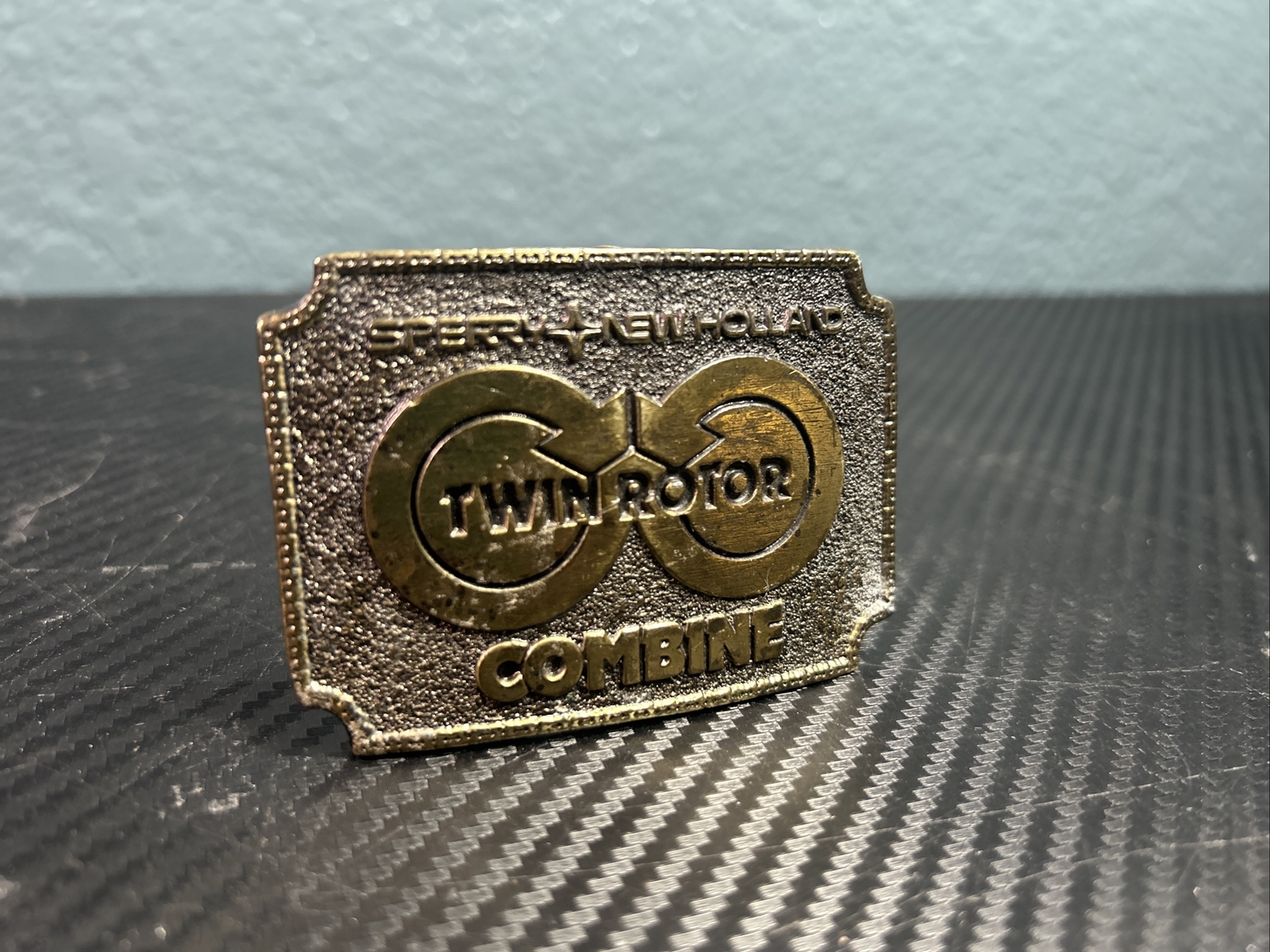 Vintage 1978 SPERRY NEW HOLLAND TWIN ROTOR COMBINE BELT BUCKLE Limited Edition