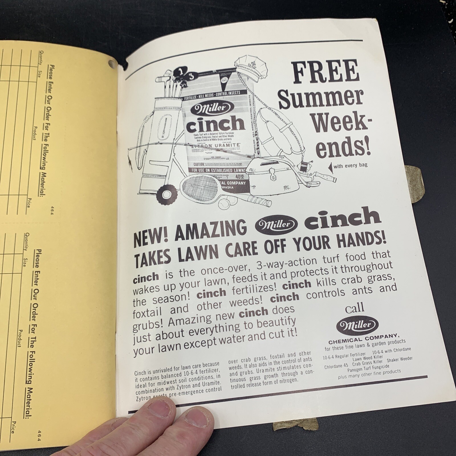 Lot 1960’s Miller Chemical Co Dealer Catalog & Price List-Home/Farm/Livestock