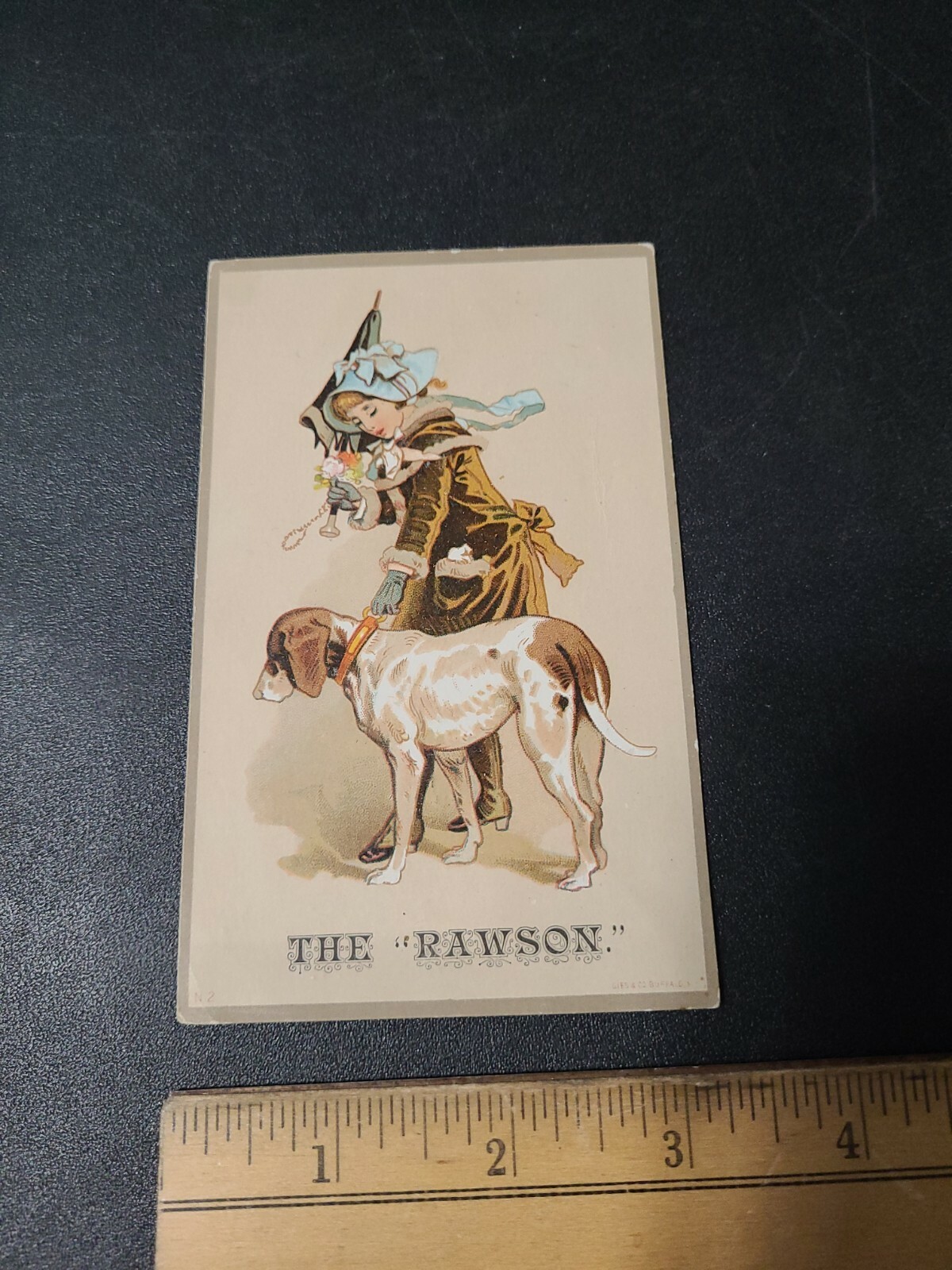 Vintage 1800s Rawson Farm Mower Trade Card Hornellsville N.Y.
