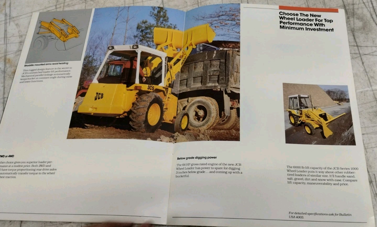 1981 JCB 1000 Series Sales Brochure – 4026 100.000 May 1981