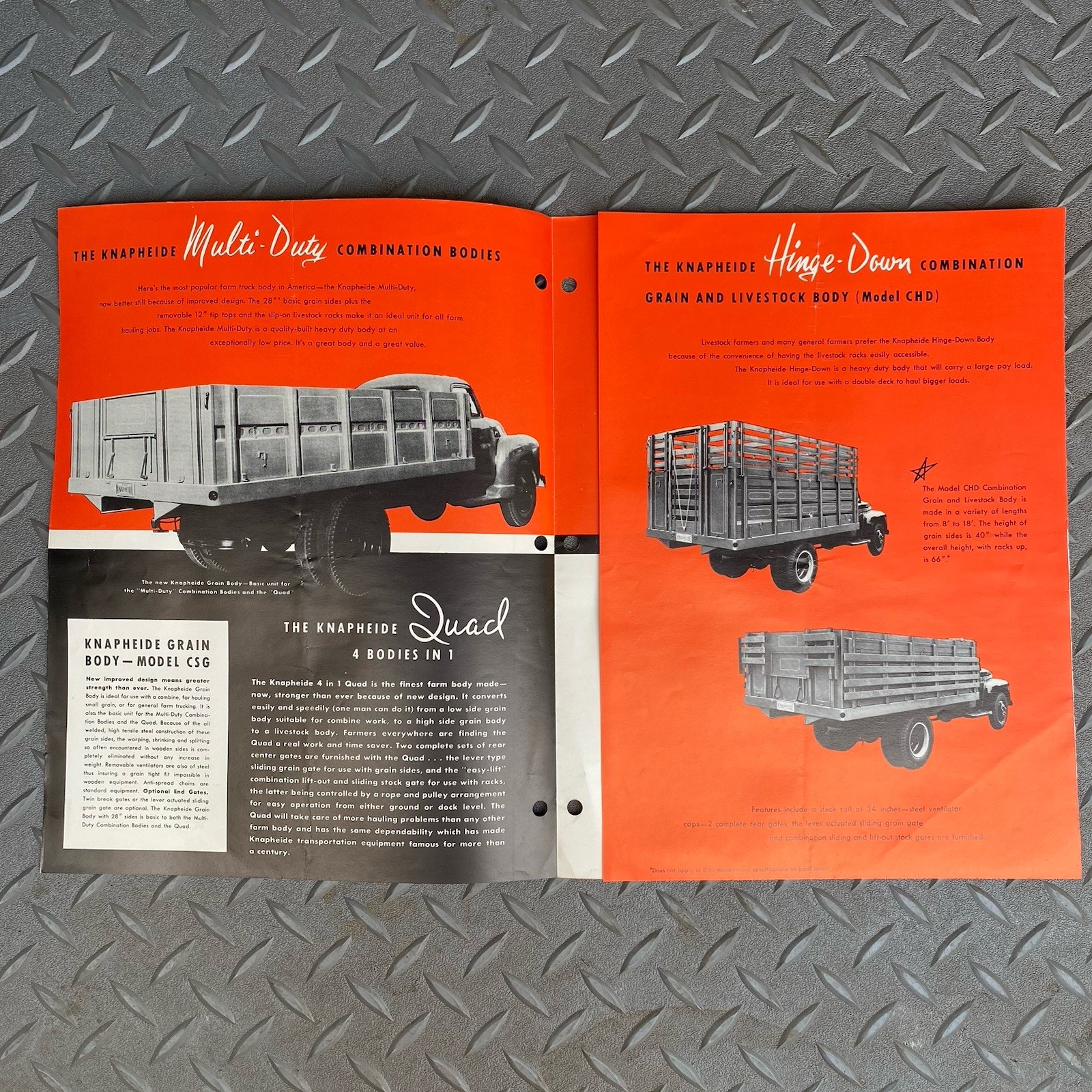 Knapheide Platform Farm Sales Ad Dealership Agriculture Grain Fold Open