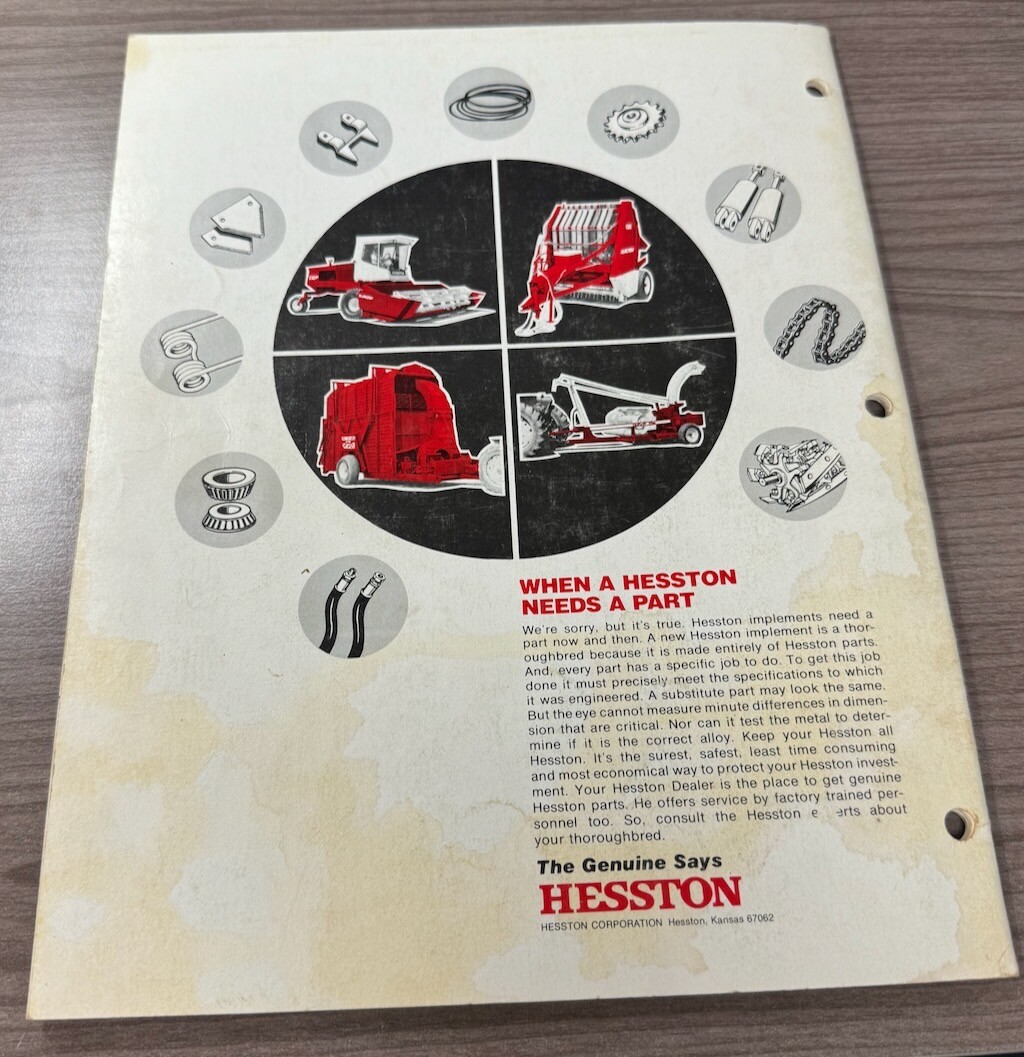 Hesston Farm Equipment StakMover 30 Operator’s Manual