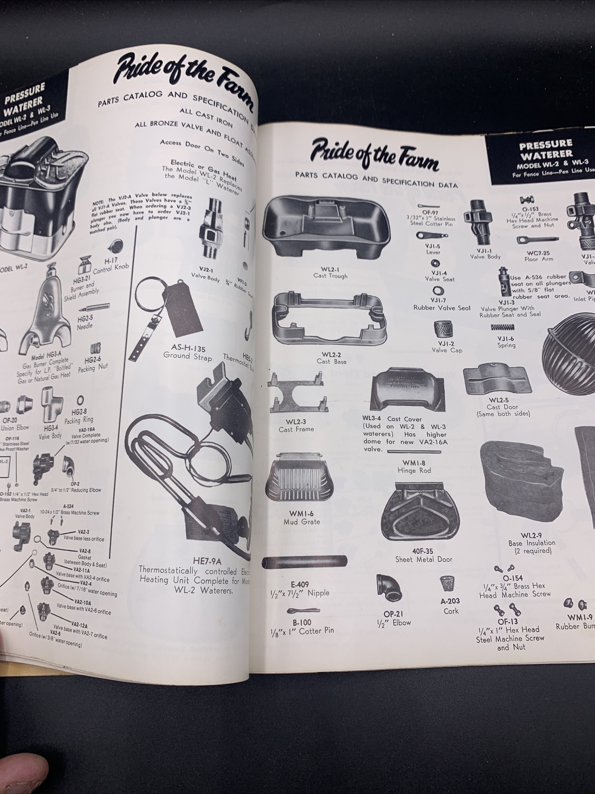 1960’s Hawkeye Steel Prod. Pride Of The Farm Repair Parts Catalog Waterloo Iowa