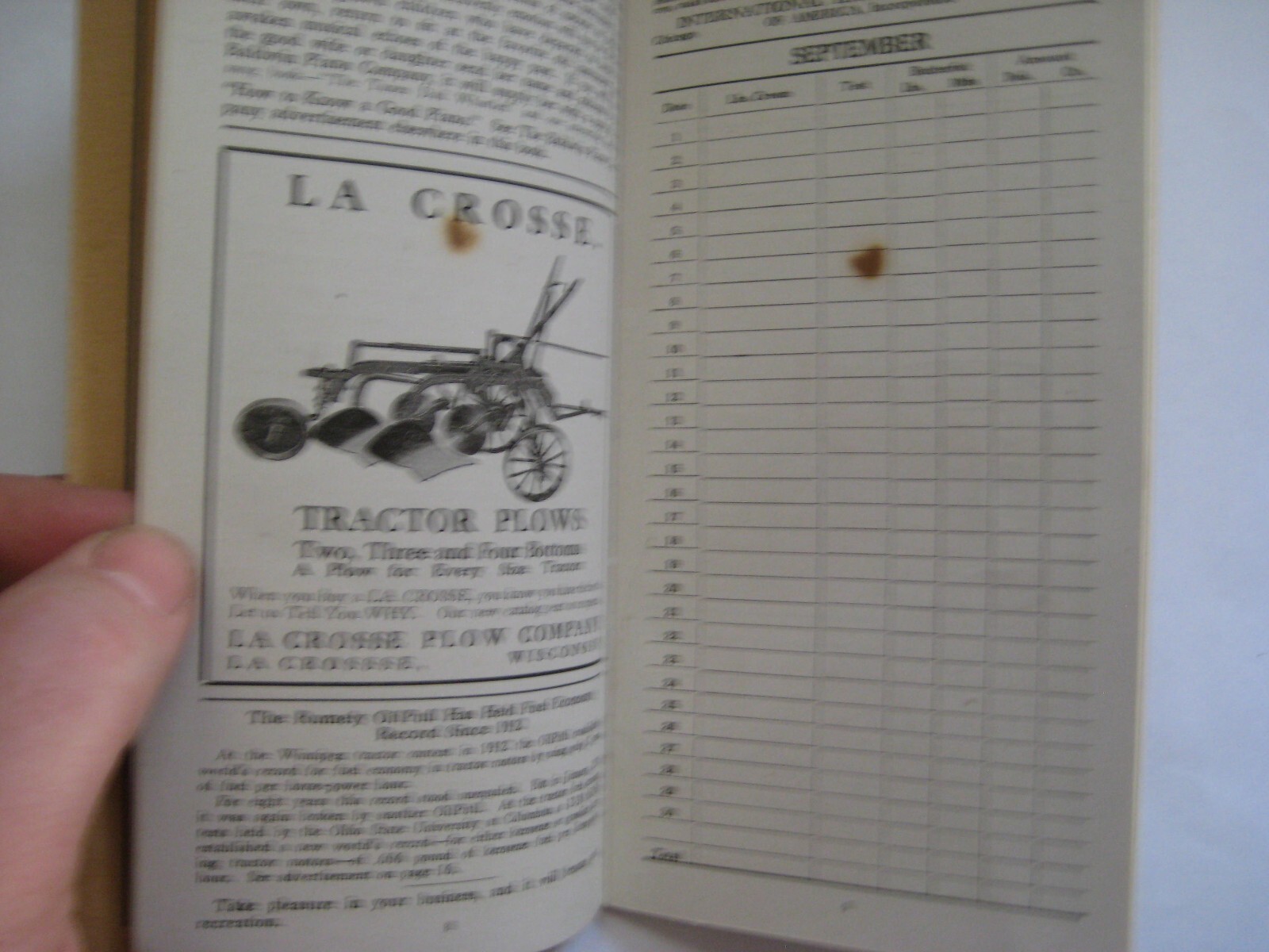 1921 Booklet Beatrice Creamery Dubuque Iowa, Ads Worthington Gas Engine Case ETC