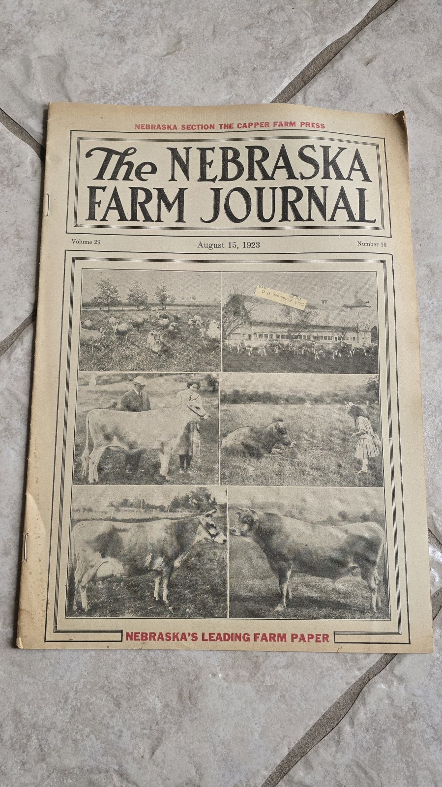 14 Lot/Rare 1923-1924 Nebraska Farm Journals-Capper Farm Press-Vintage Color Art