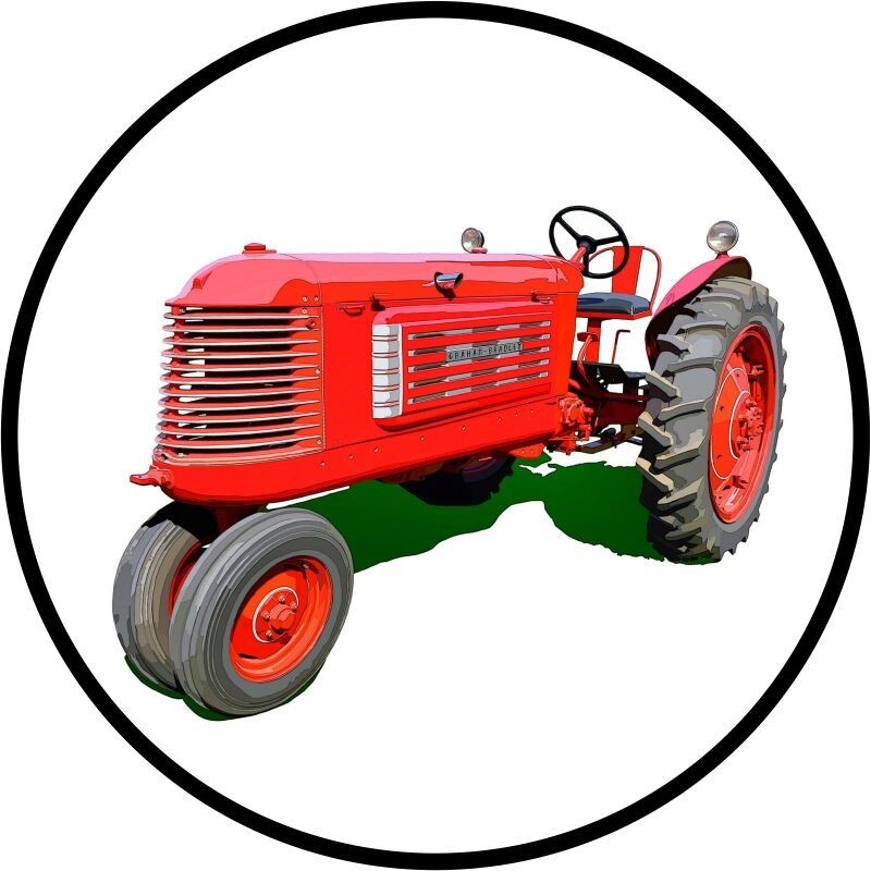 Graham Bradley Tractor NEW Sign: 14″ Dia. Round USA STEEL