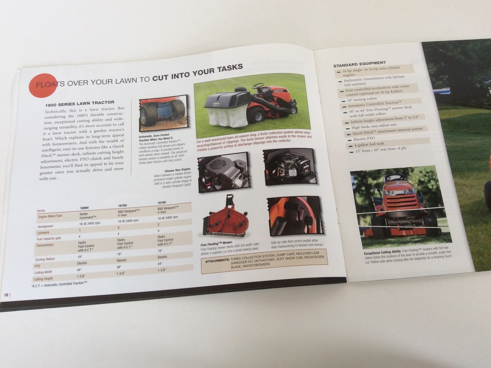 AGCO 2002 Lawn Garden Tractor 2025H 2023H Brochure Great Shape