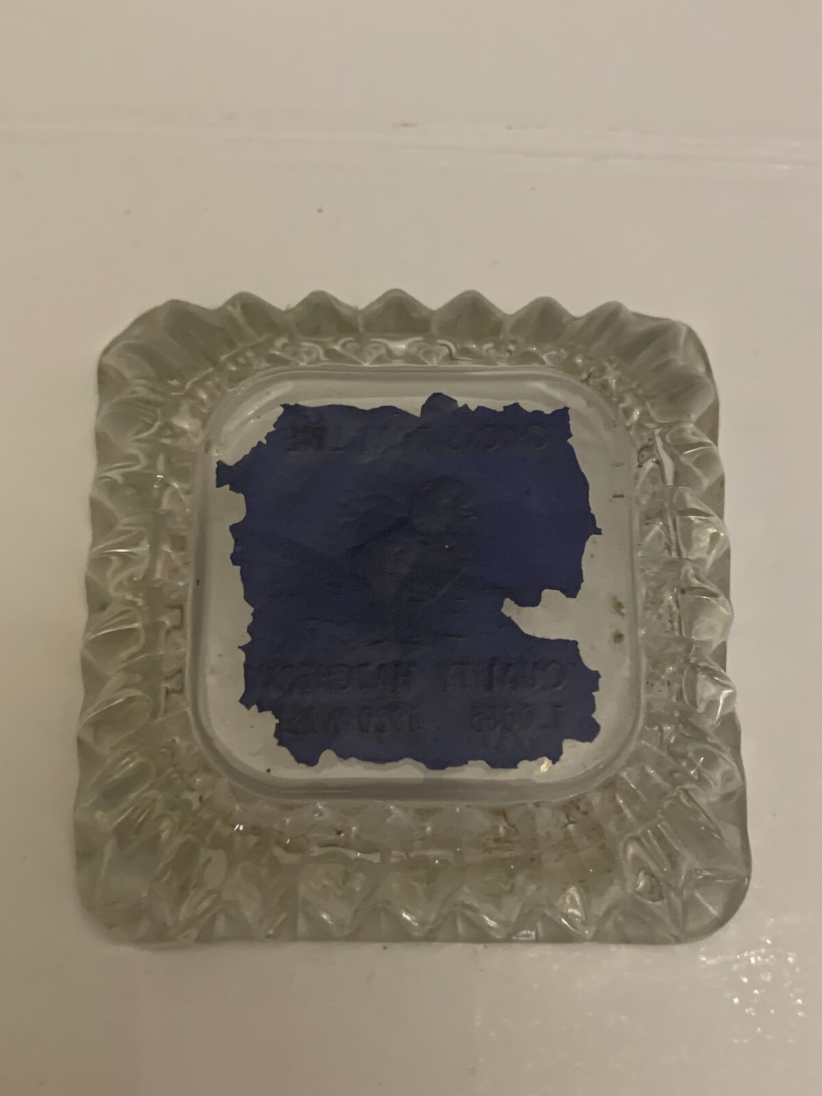 Vintage Chicks That Live Quality Hatchery Glass Ashtray