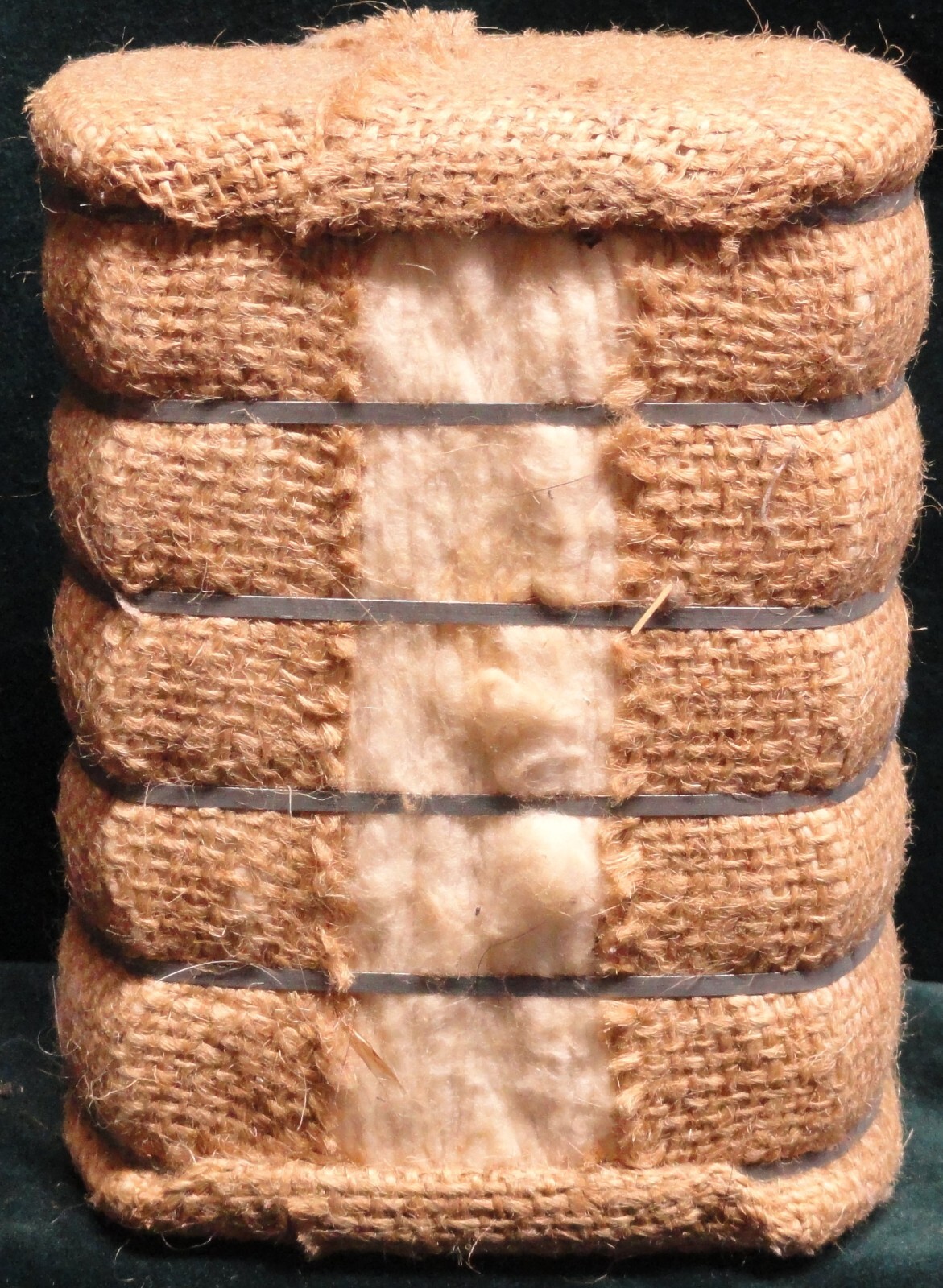 Vintage Miniature Souvenir “Cotton Day 1991” Texas Cotton Bale — LOOK